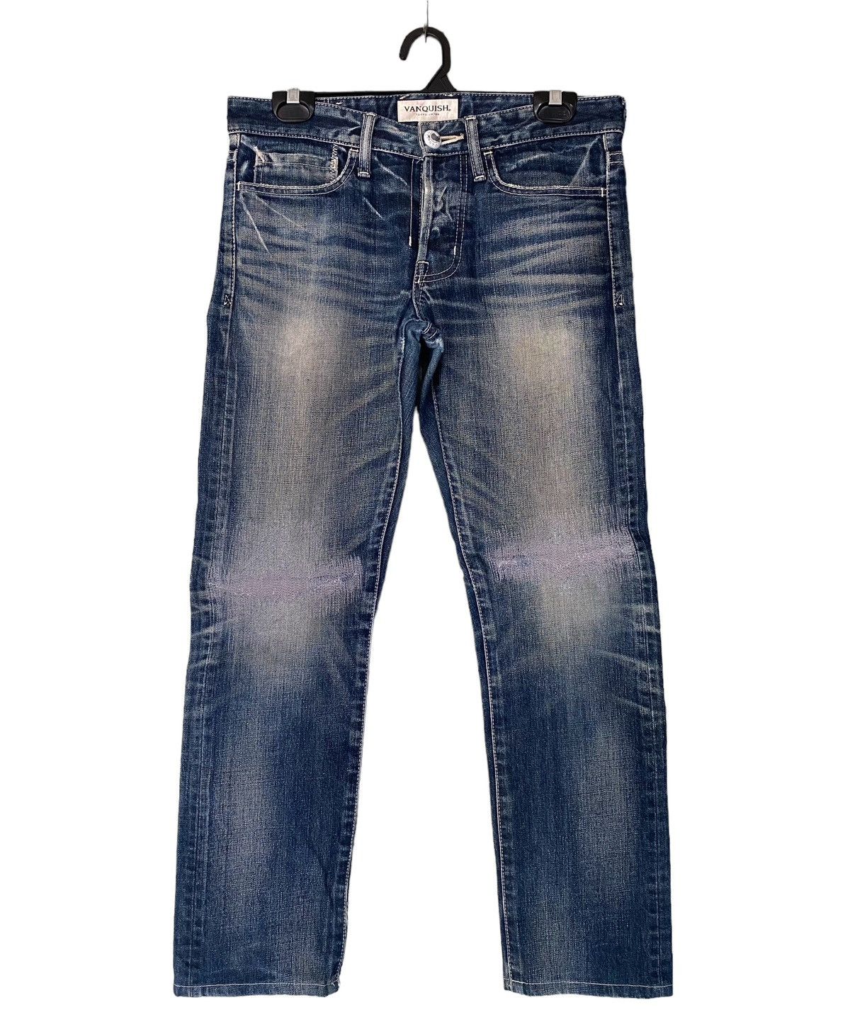 Image of Vanquish Distressed Jeans in Blue, Women's (Size 31)