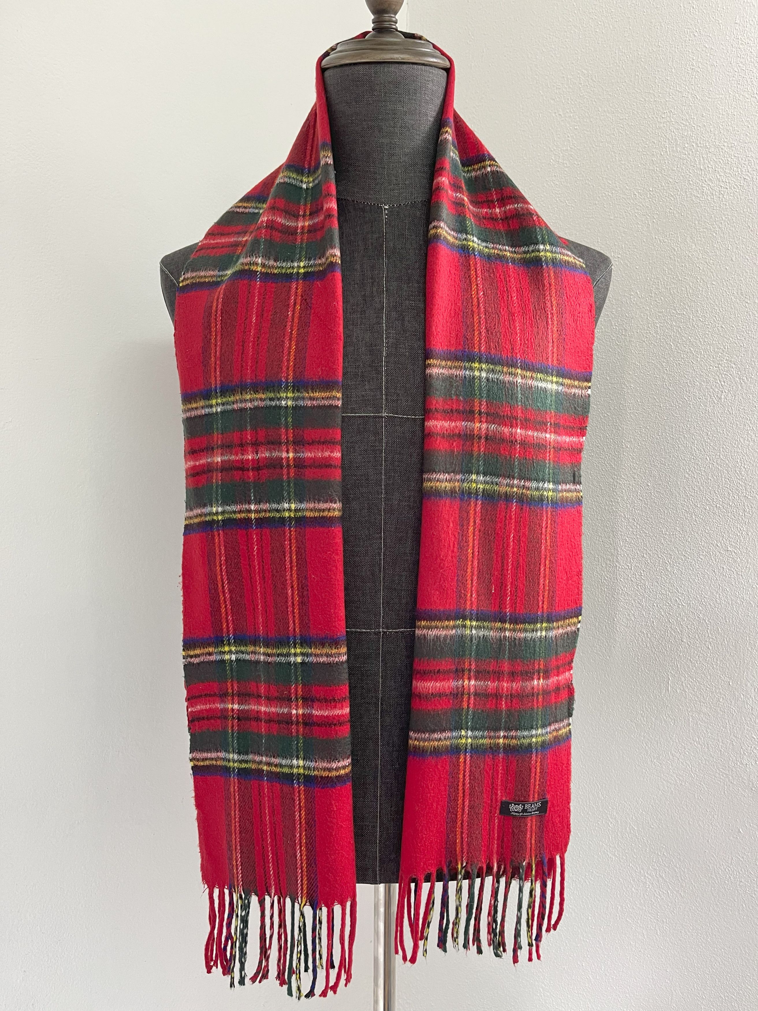 Japanese Brand Vintage Beams Heart Scarf / Muffler - 6029 Size ONE SIZE - 3 Thumbnail