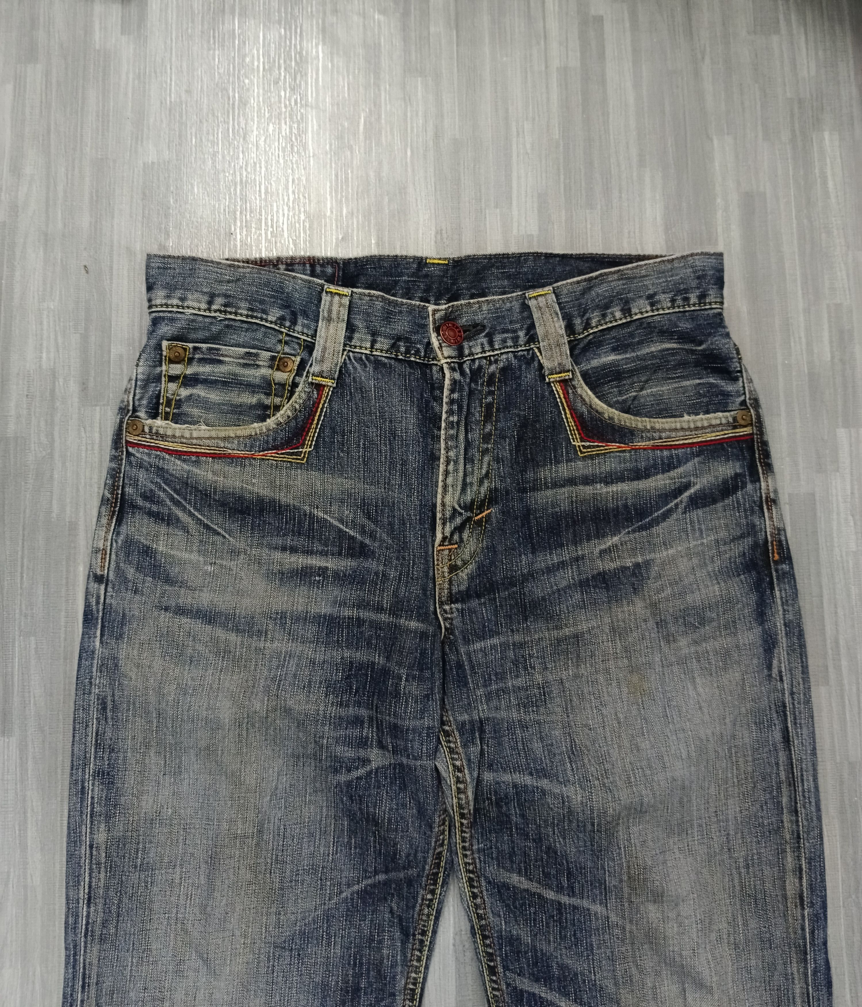 Edwin SICK FLARE WASHED BLUE EDWIN DENIM PANTS Size US 34 / EU 50 - 4 Thumbnail