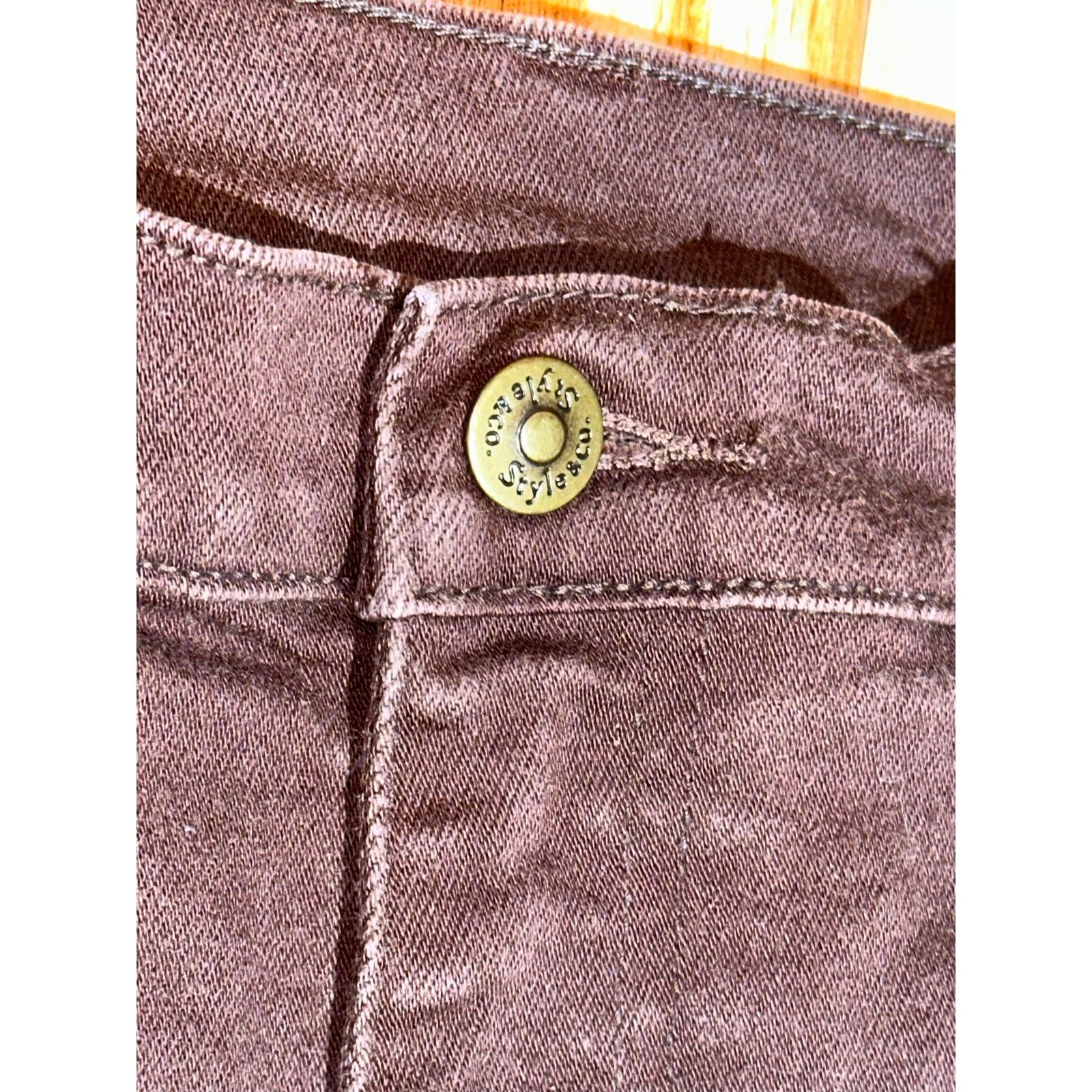 & Other Stories Brown Style And Co Straight Fit Jeans Size 26" / US 2 / IT 38 - 5 Thumbnail