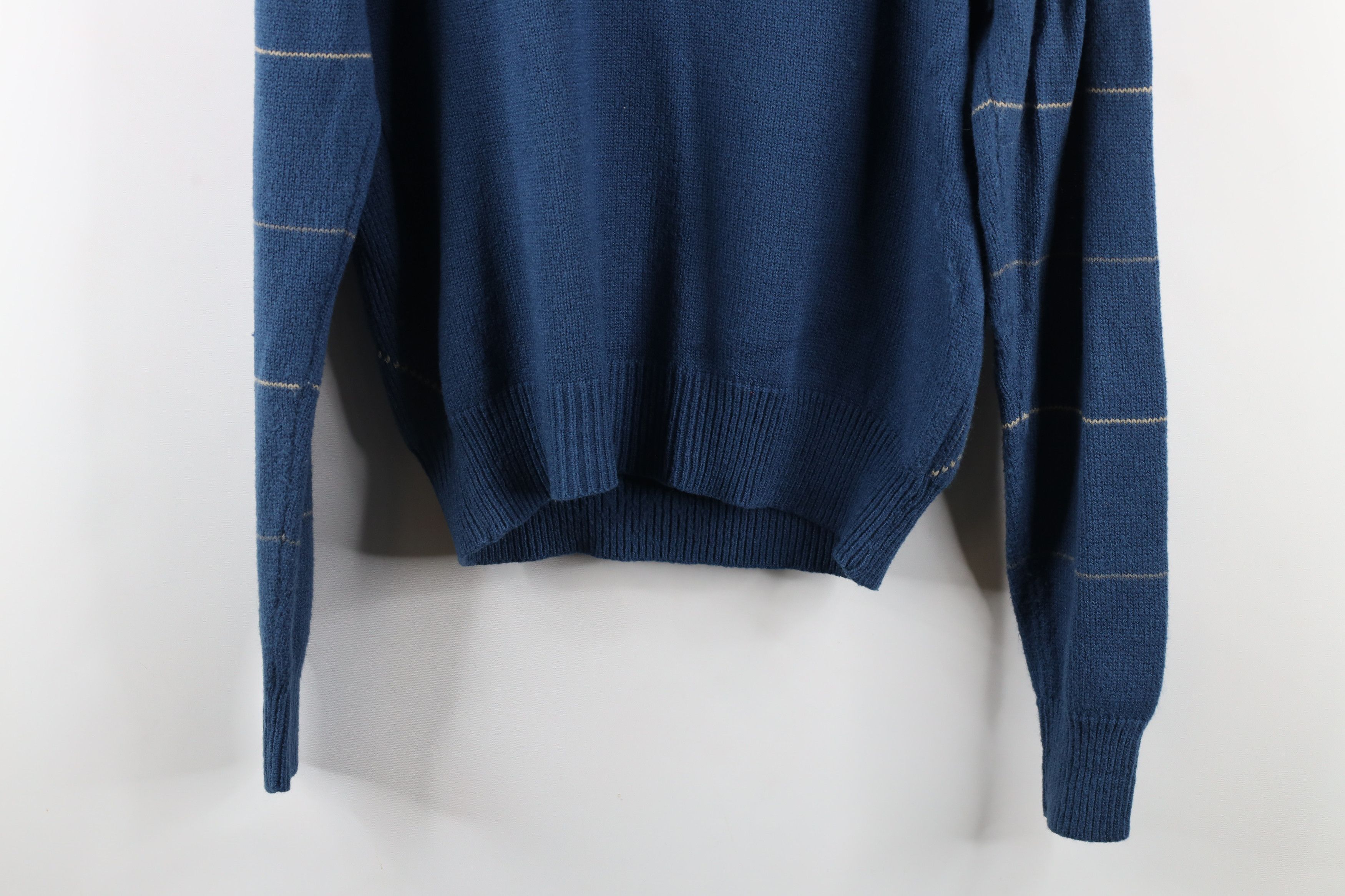 Vintage Vintage 70s Streetwear Diamond Ribbed Knit Crewneck Sweater Size US S / EU 44-46 / 1 - 7 Thumbnail
