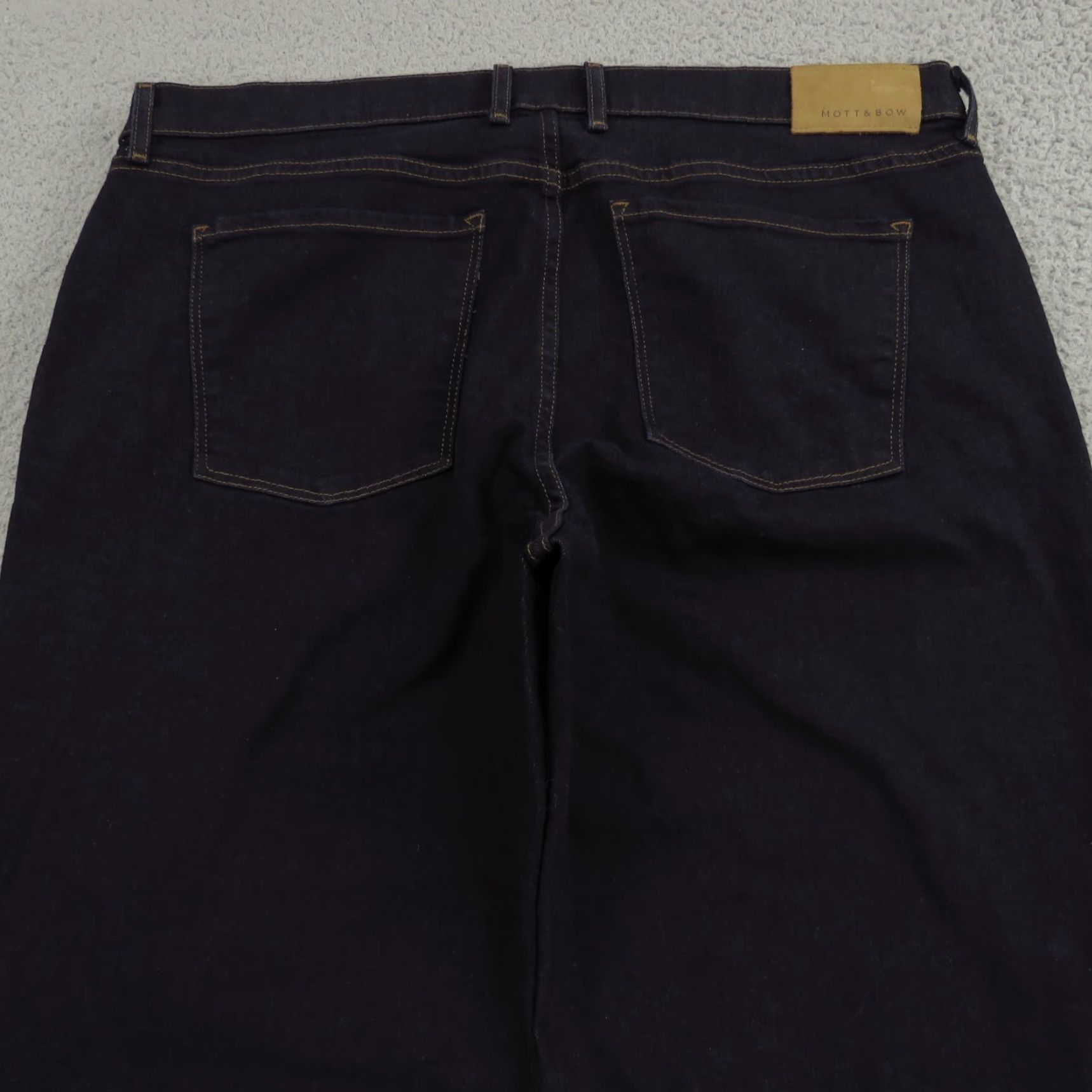Mott & Bow Mott & Bow Jeans Men 40x32 Straight Blue Dark Indigo Wide Leg Stretch 5 Pocket Size US 40 / EU 56 - 3 Thumbnail