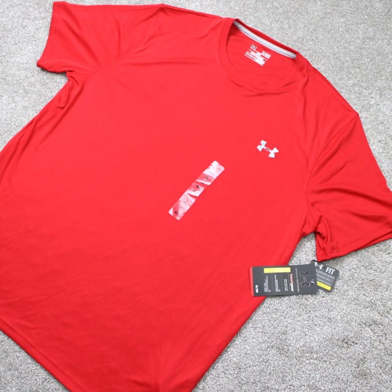 Under Armour Under Armour Shirt Mens XL Red UA HeatGear Loose Fit Short Sleeve Anti-Odor NWT Size US XL / EU 56 / 4 - 2 Thumbnail