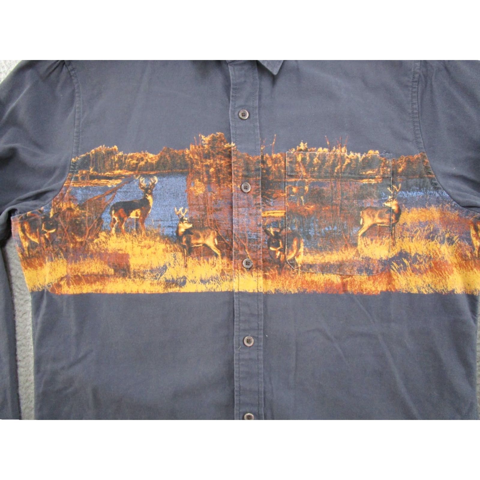 Croft & Barrow Croft & Barrow Shirt Button-Up Long Sleeve Mens L Multicolor Cotton Button-Down Collar Jeans? Size US L / EU 52-54 / 3 - 2 Thumbnail