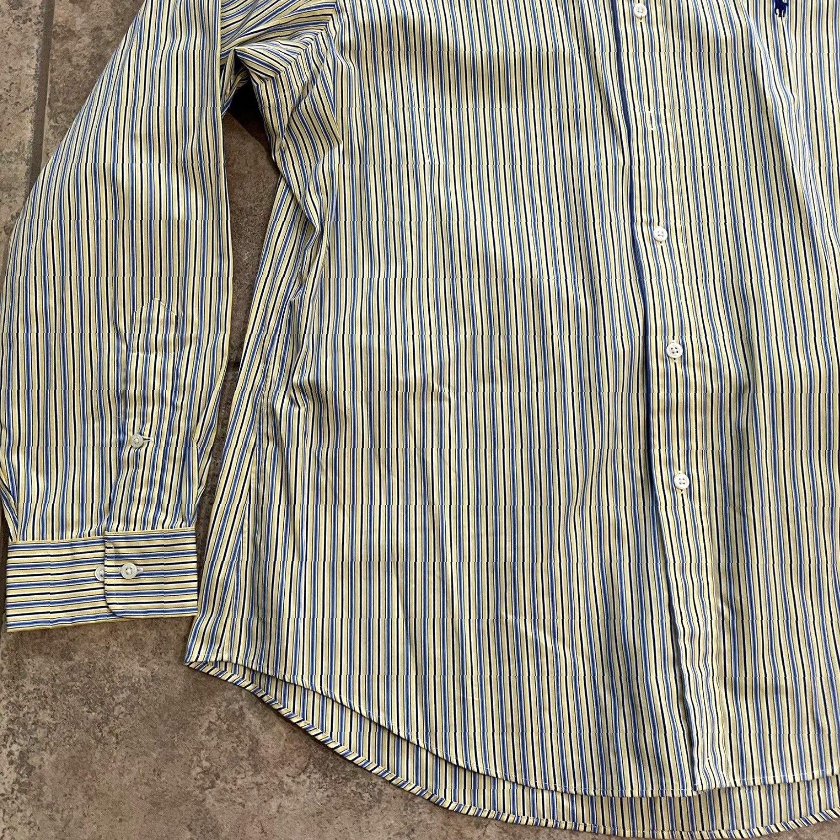 Ralph Lauren RALPH LAUREN Custom Fit Long Sleeve Striped Button-Up Shirt Mens Size 17 Multicolor Size US XL / EU 56 / 4 - 3 Thumbnail