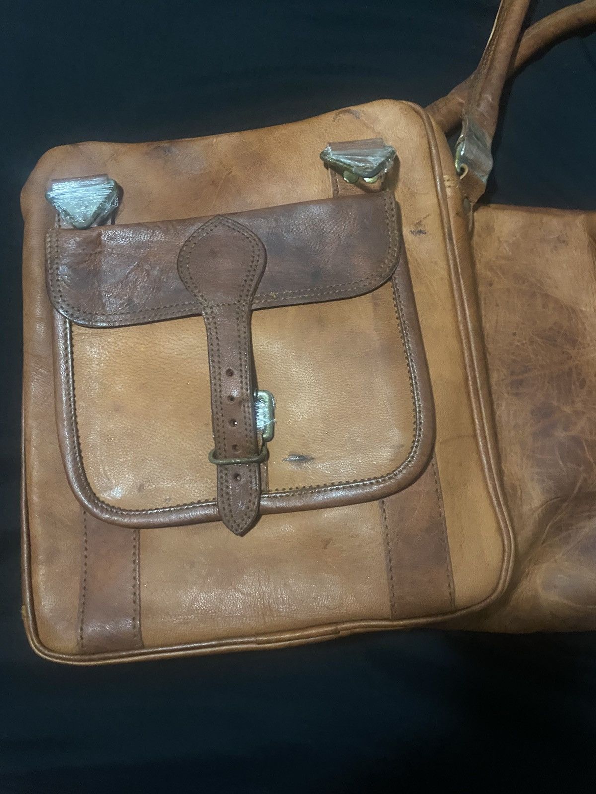 Other Vintage-Style Leather Travel Duffel/Weekender Bag Size ONE SIZE - 5 Thumbnail