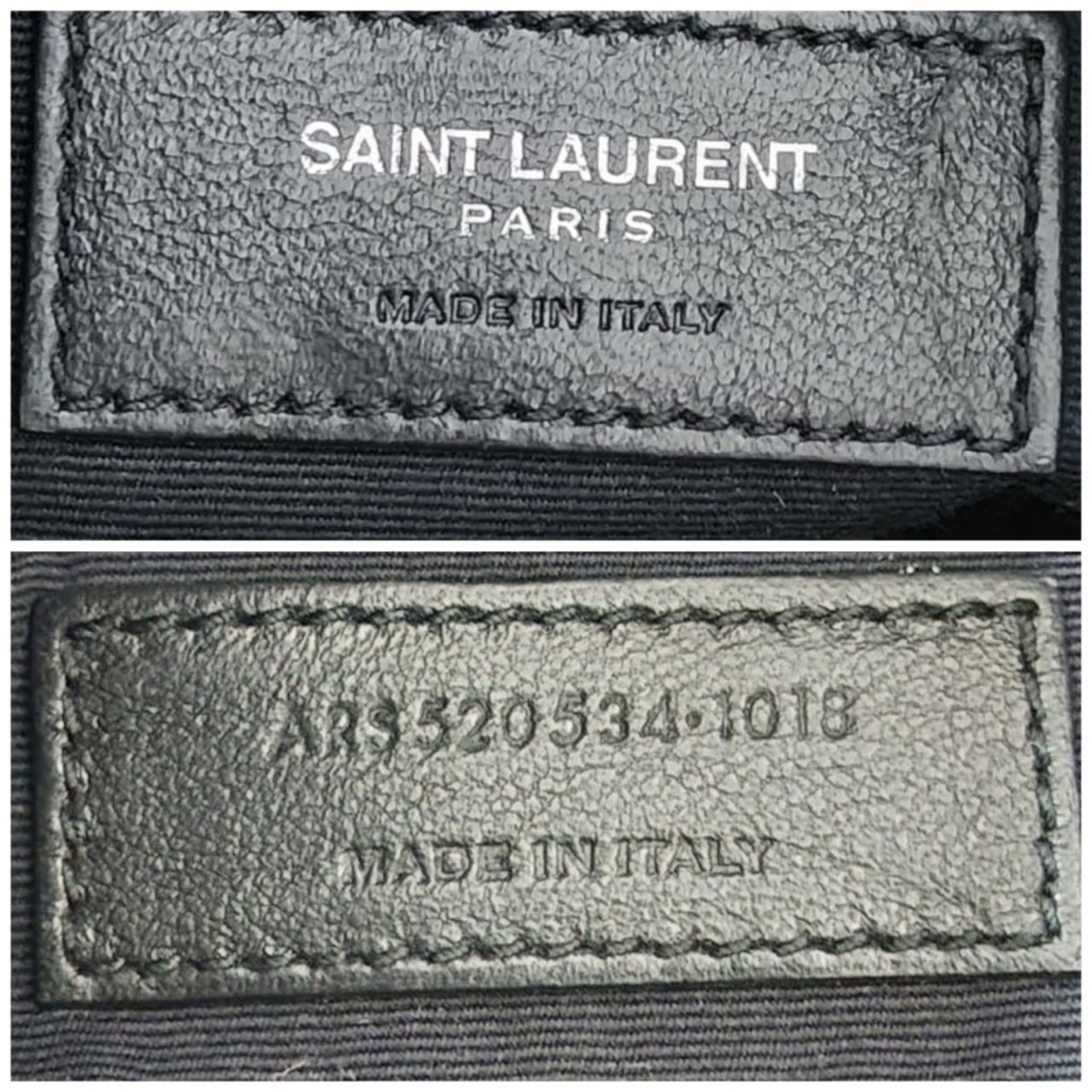 Yves Saint Laurent YVES SAINT LAURENT Lou Camera Raffia Canvas Crossbody Bag Bk Size ONE SIZE - 2 Thumbnail