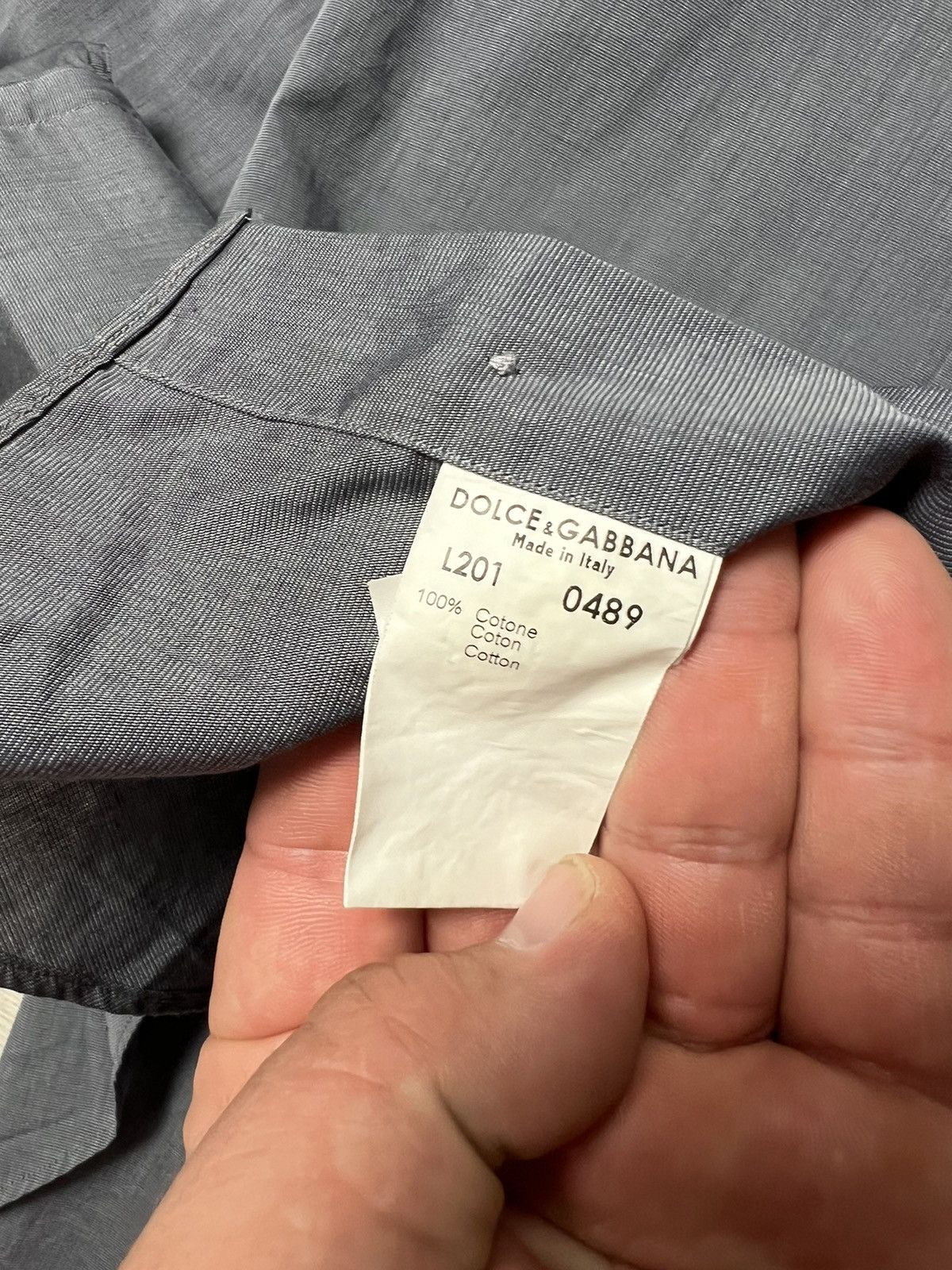 Dolce & Gabbana Dolce & Gabbana Button Up Long Sleeve Shirt (Cufflinks) Size US M / EU 48-50 / 2 - 14 Thumbnail