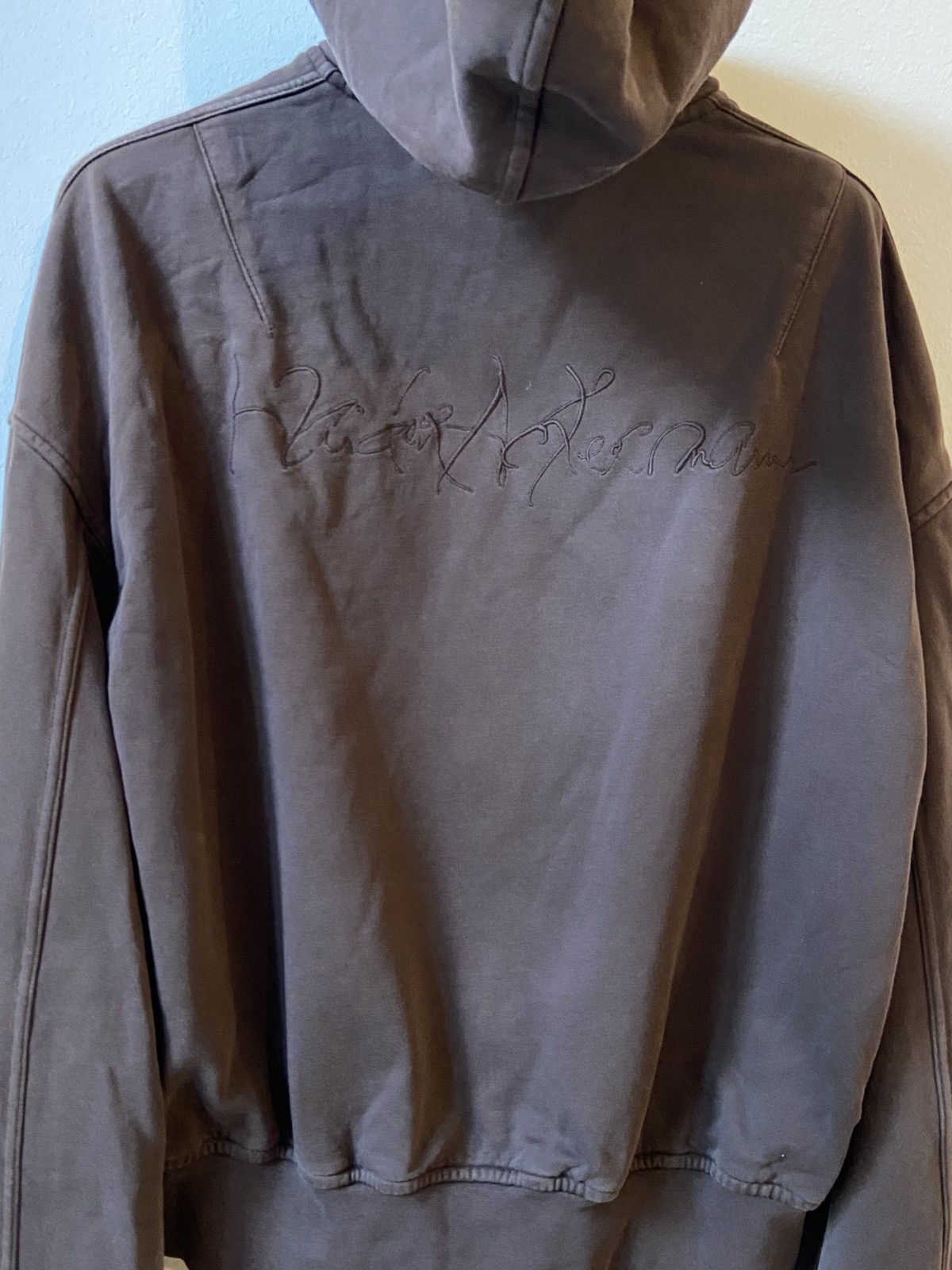 Haider Ackermann SS21 Hoodie Chocolate Embroidered Size US S / EU 44-46 / 1 - 4 Thumbnail