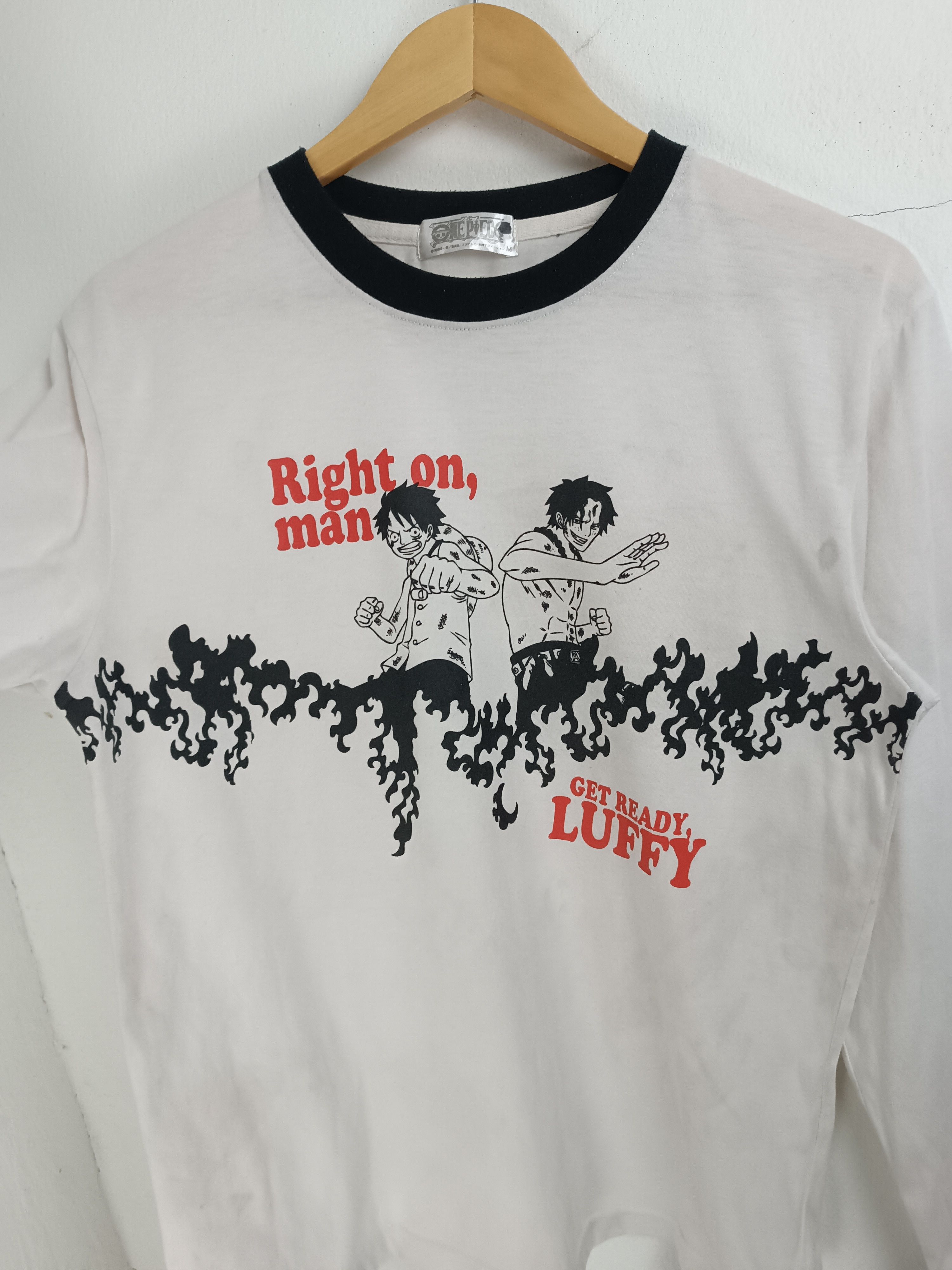 Anime VINTAGE ONE PIECE LUFFY AND ACE VERY RARE ANIME TEE Size US M / EU 48-50 / 2 - 9 Thumbnail