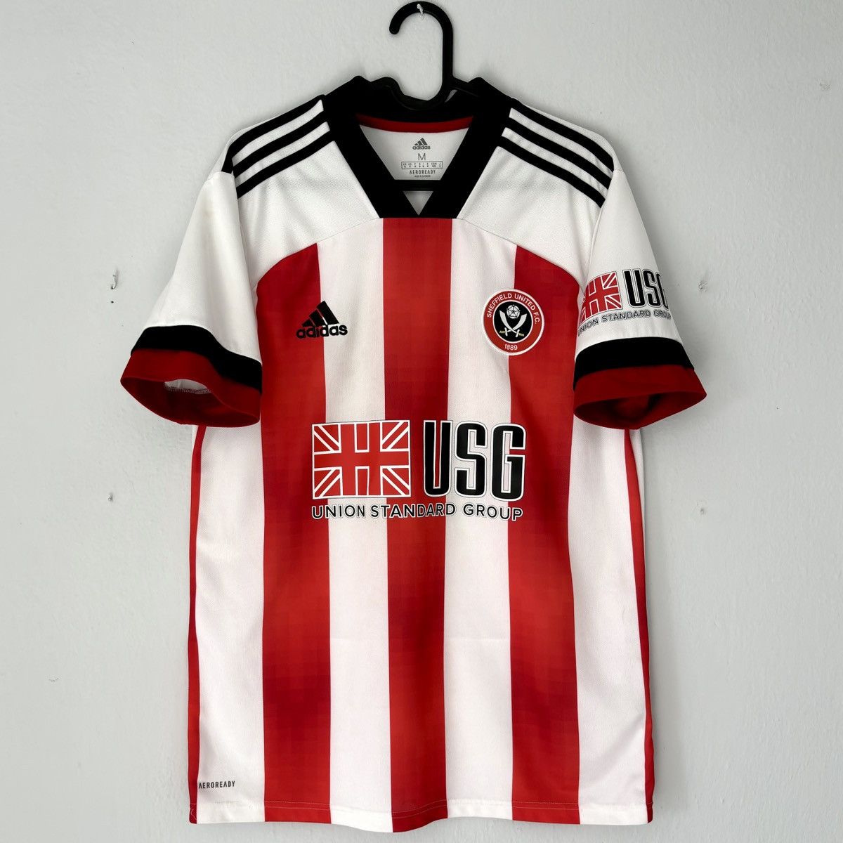 Adidas 2020 2021 Sheffield United Adidas Home Kit Soccer Jersey Tee Size US M / EU 48-50 / 2 - 3 Thumbnail
