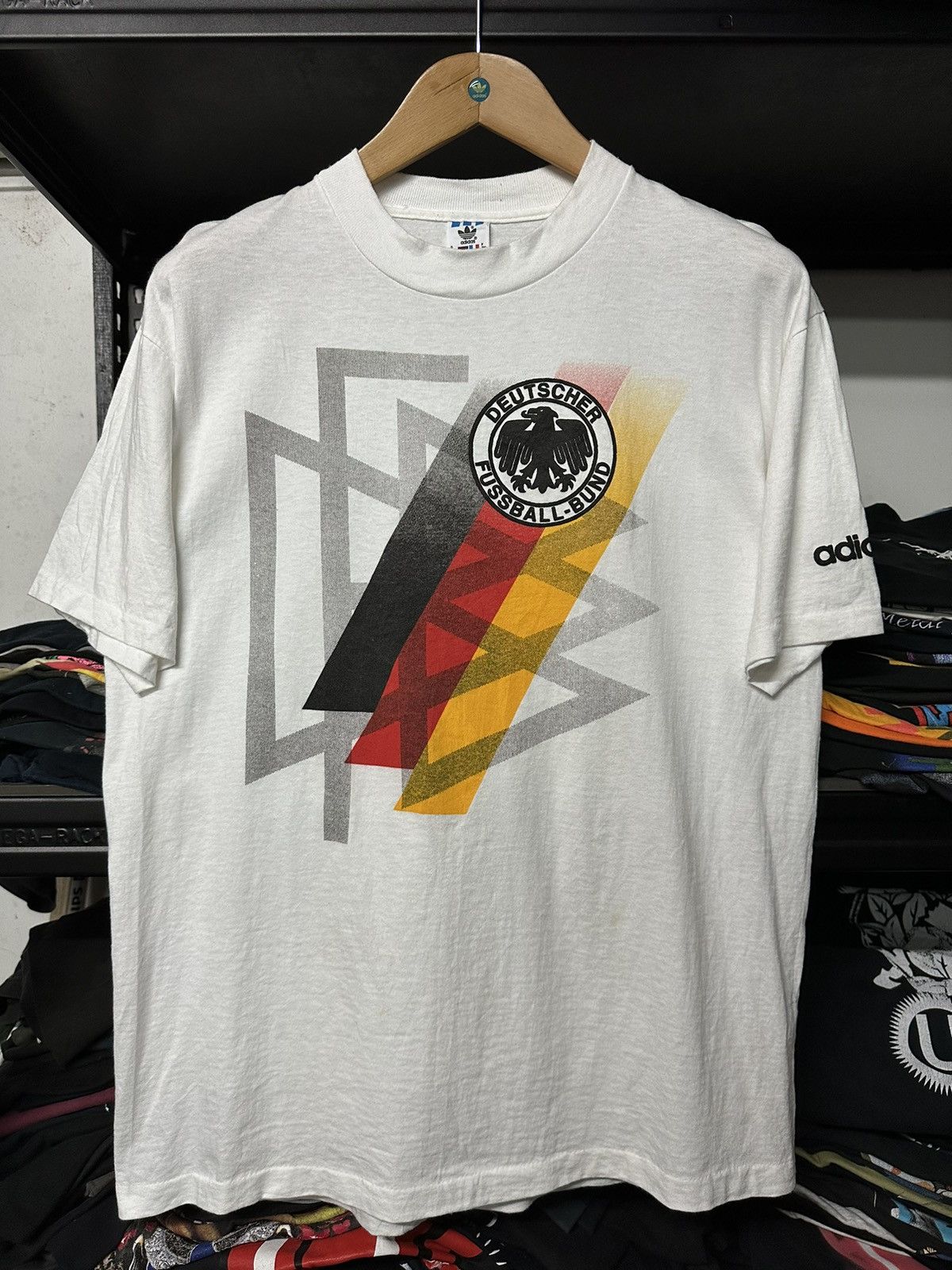 Adidas × Vintage Vintage 90s Adidas Germany Sportwear Tee Size US M / EU 48-50 / 2 - 1 Thumbnail