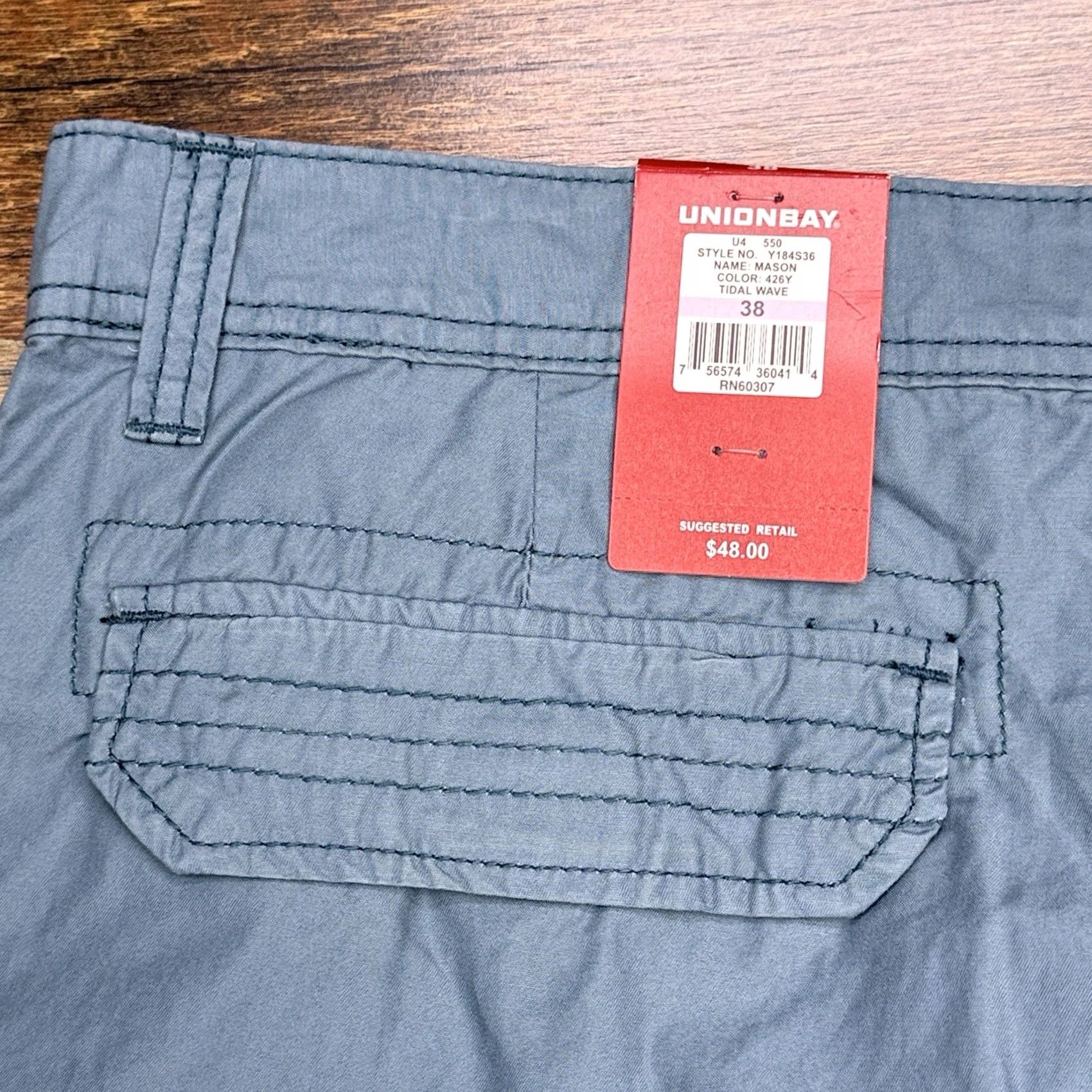 Vintage VINTAGE Shorts Mens 38 Blue Union Bay Cargo Tidal Wave Mason New Size US 38 / EU 54 - 7 Thumbnail