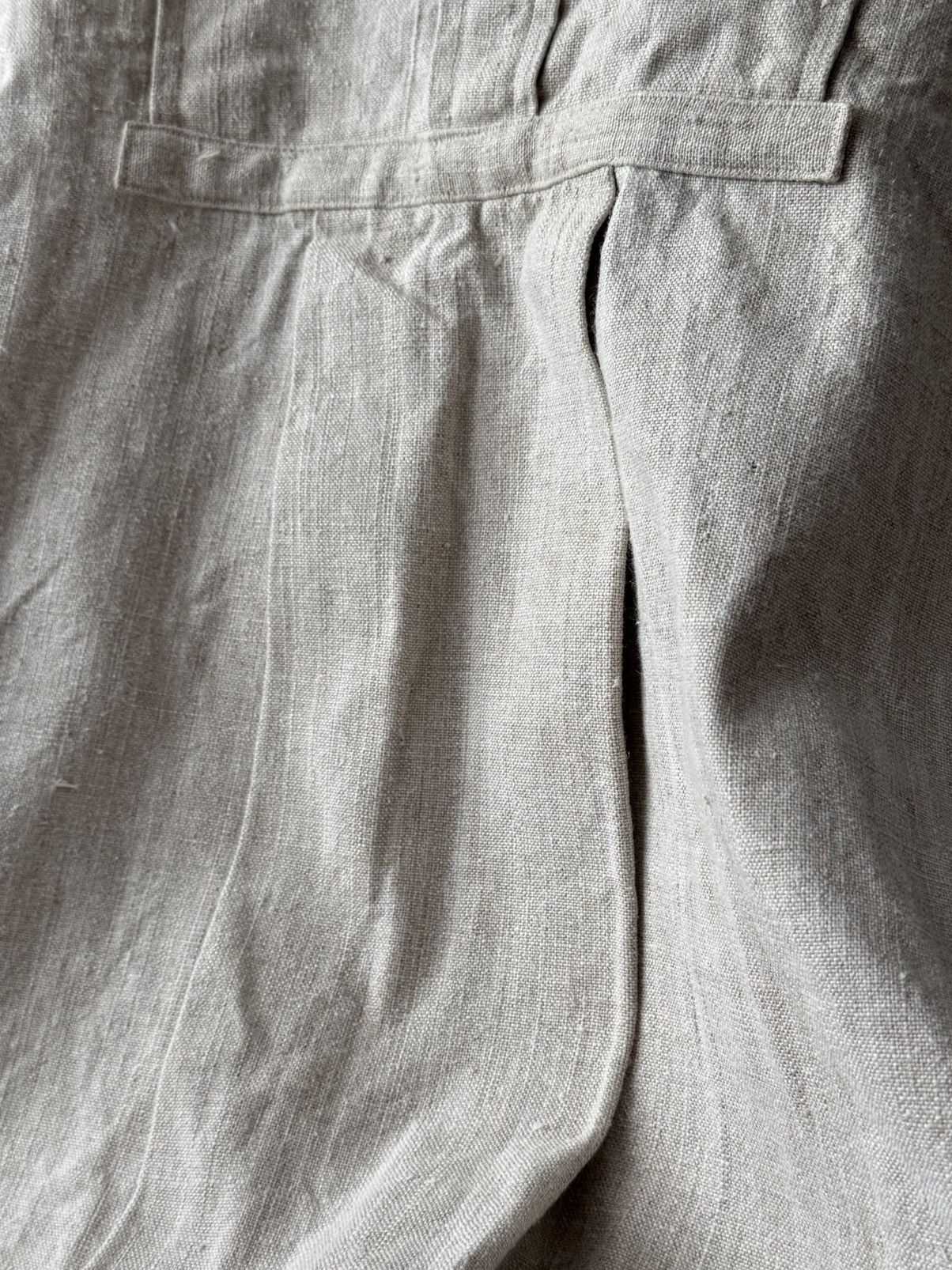 Japanese Brand ≈1880s Antique French Peasant Work Linen Smock Shirt Size US M / EU 48-50 / 2 - 8 Thumbnail