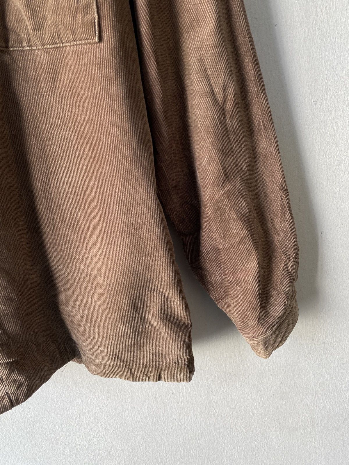 Issey Miyake 1990s - Tete Homme By Issey Miyake Corduroy Zipper Shirt Size US L / EU 52-54 / 3 - 6 Thumbnail
