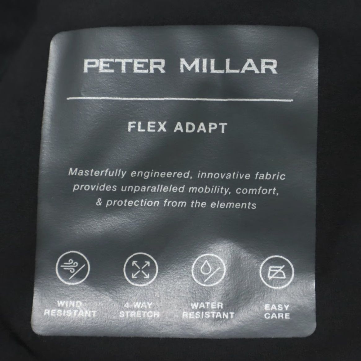 Peter Millar Peter Millar Flex Adapt Full Zip High Stretch Solid Mock Long Sleeve Jacket Black Men's XL Size US XL / EU 56 / 4 - 7 Thumbnail