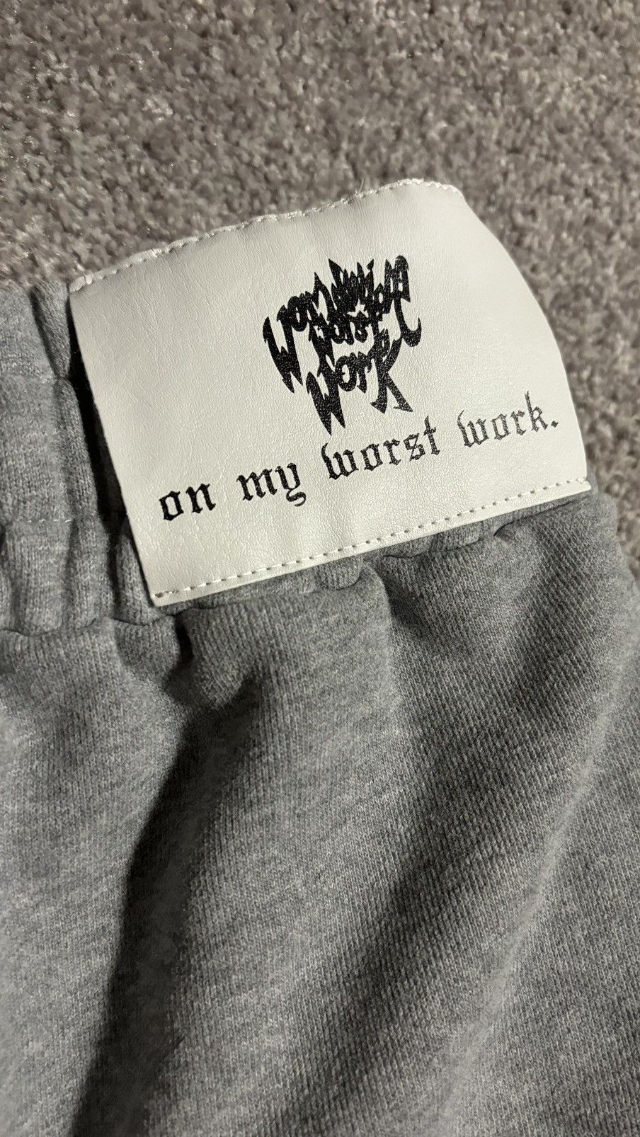 Other UK World Wide Worst Work Grey Sweatpants Size Medium Size US 30 / EU 46 - 5 Thumbnail