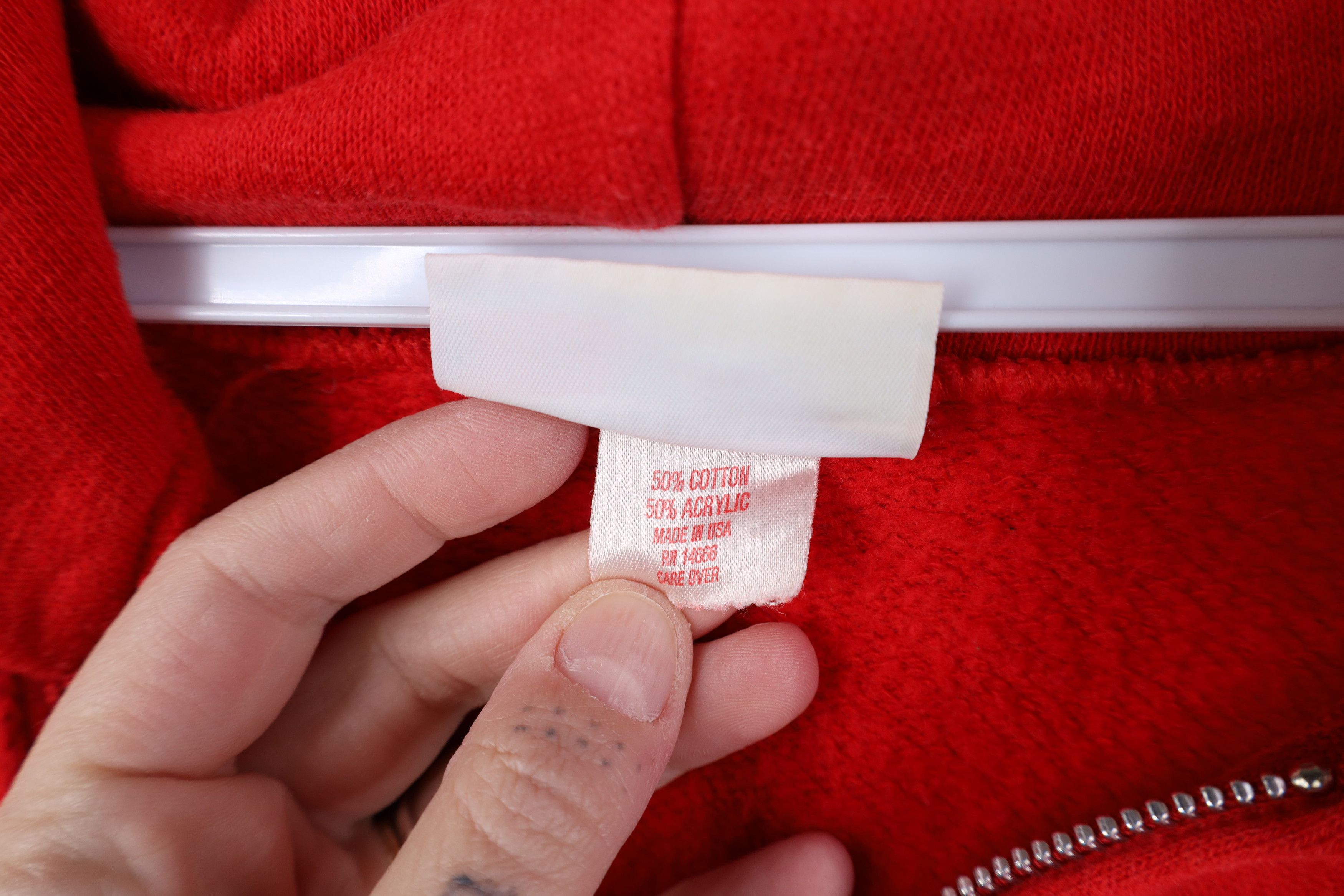 Vintage Vintage 80s 90s Streetwear Full Zip Hoodie Sweatshirt USA Size US XL / EU 56 / 4 - 8 Thumbnail