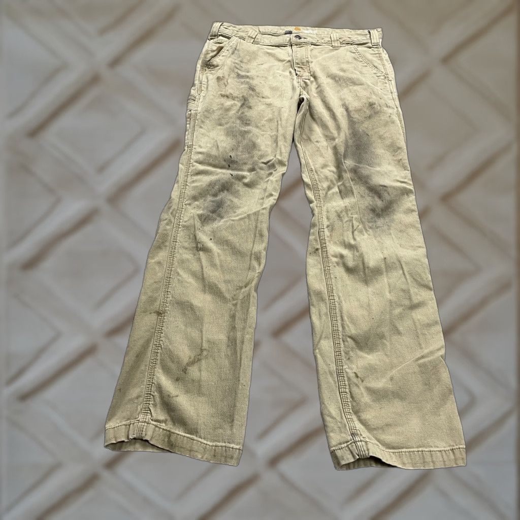 Carhartt Carhartt Relaxed Fit Carpenter Work Pants Mens 36x33 Brown Straight Leg Casual Size US 36 / EU 52 - 1 Thumbnail
