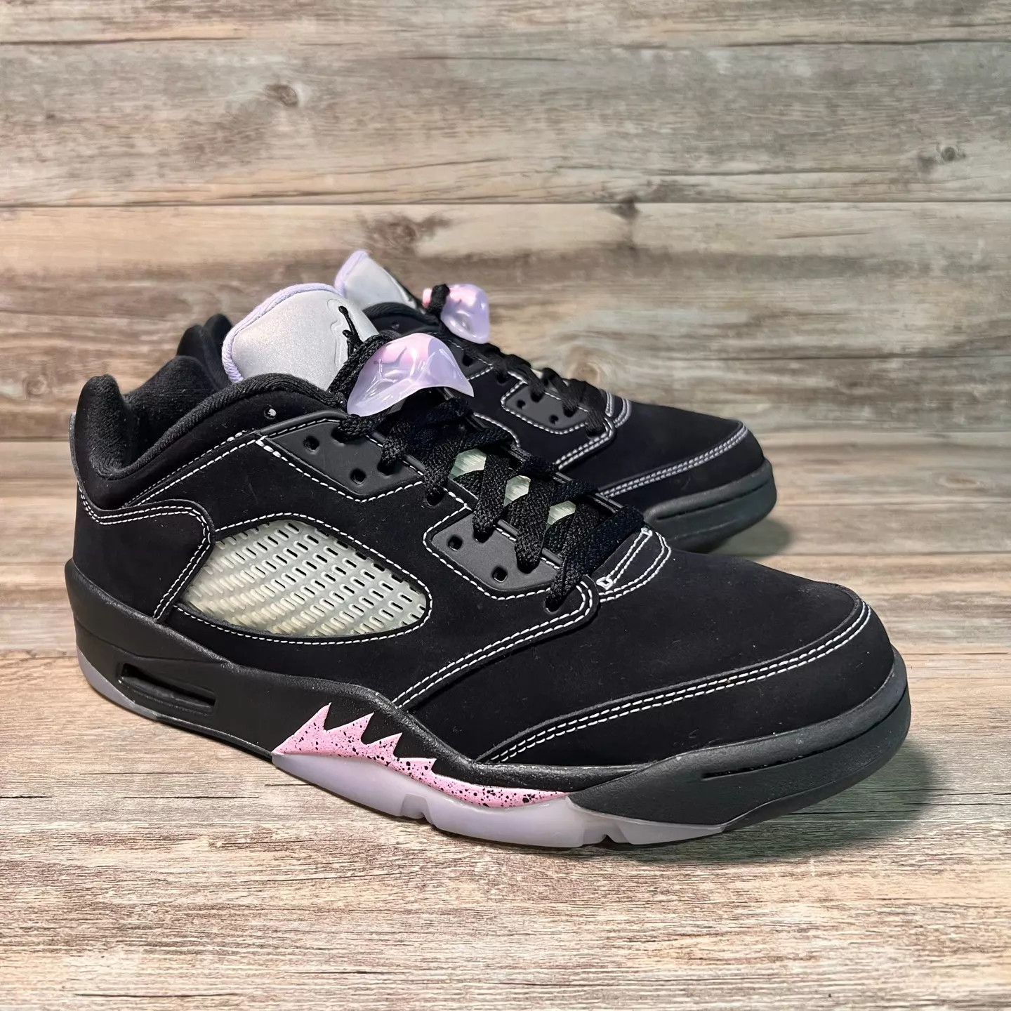 Nike Men's Air Jordan 5 Low Dongdan Black Purple DX4355-015 Size US 11 / EU 44 - 2 Thumbnail