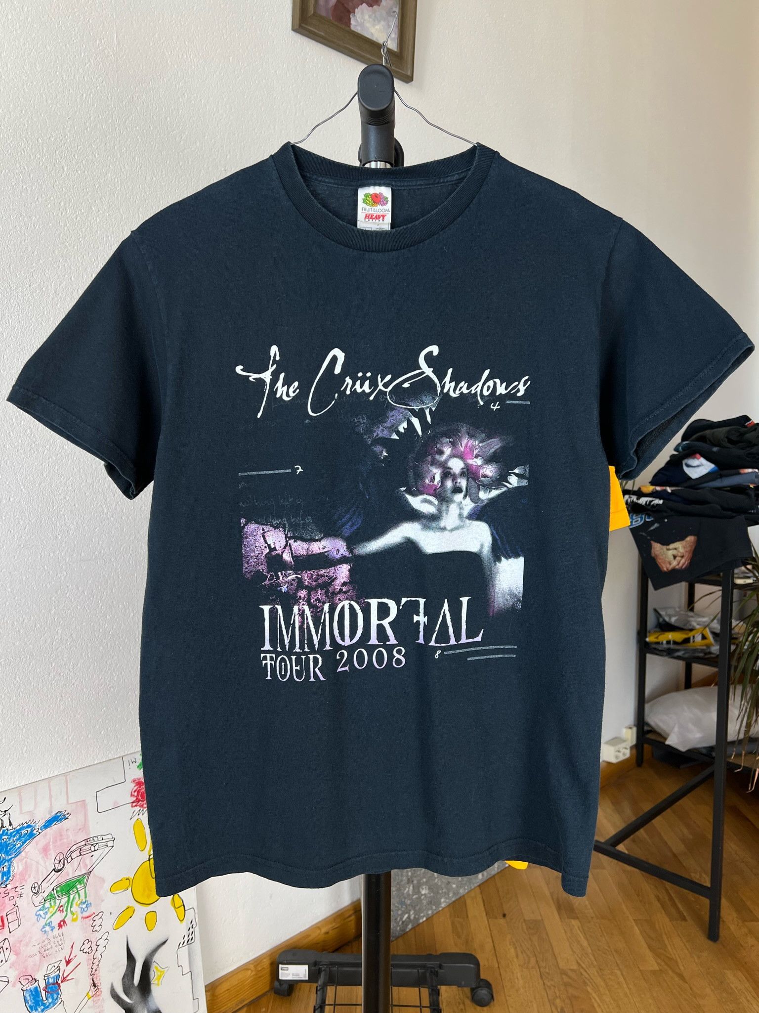 Band Tees × Vintage Vintage Ultra Rare The Cruxshadows Band Tee Alternative Rock Size US L / EU 52-54 / 3 - 1 Thumbnail