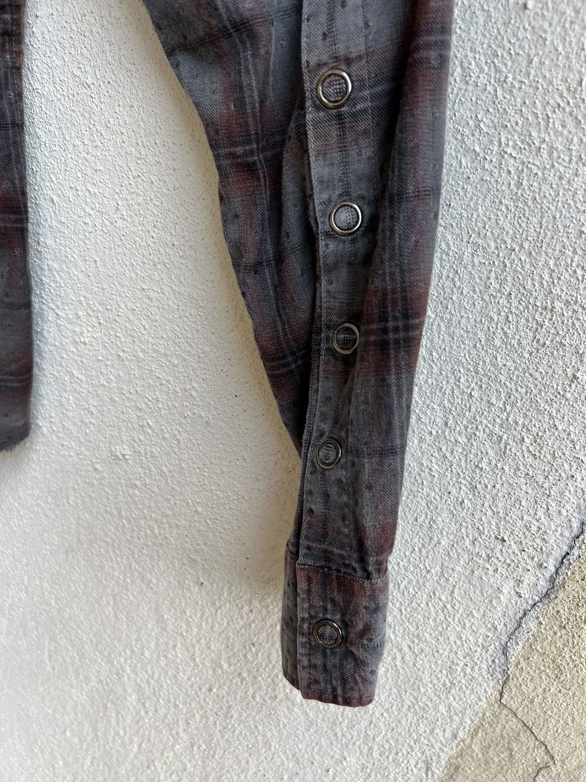 20471120 Vintage Paranoid Japan Blink Dot Bondage Flannel Shirt Size US S / EU 44-46 / 1 - 18 Thumbnail
