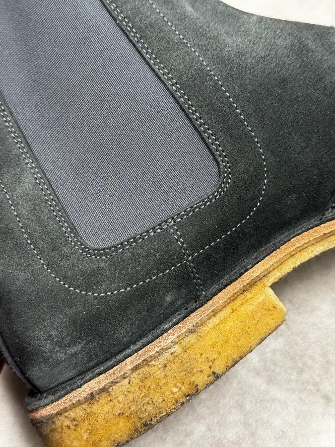 Bottega Veneta Bottega Veneta Clear Faded Black Suede Chelsea Boots Size US 11 / EU 44 - 5 Thumbnail