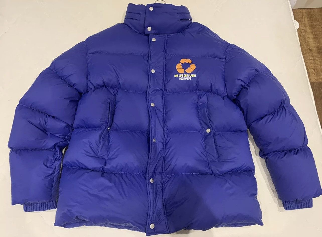 Dsquared2 Dsquared2 Irish Blue Padded Puffer.Kaban Jacket Size:52 Size US L / EU 52-54 / 3 - 4 Thumbnail
