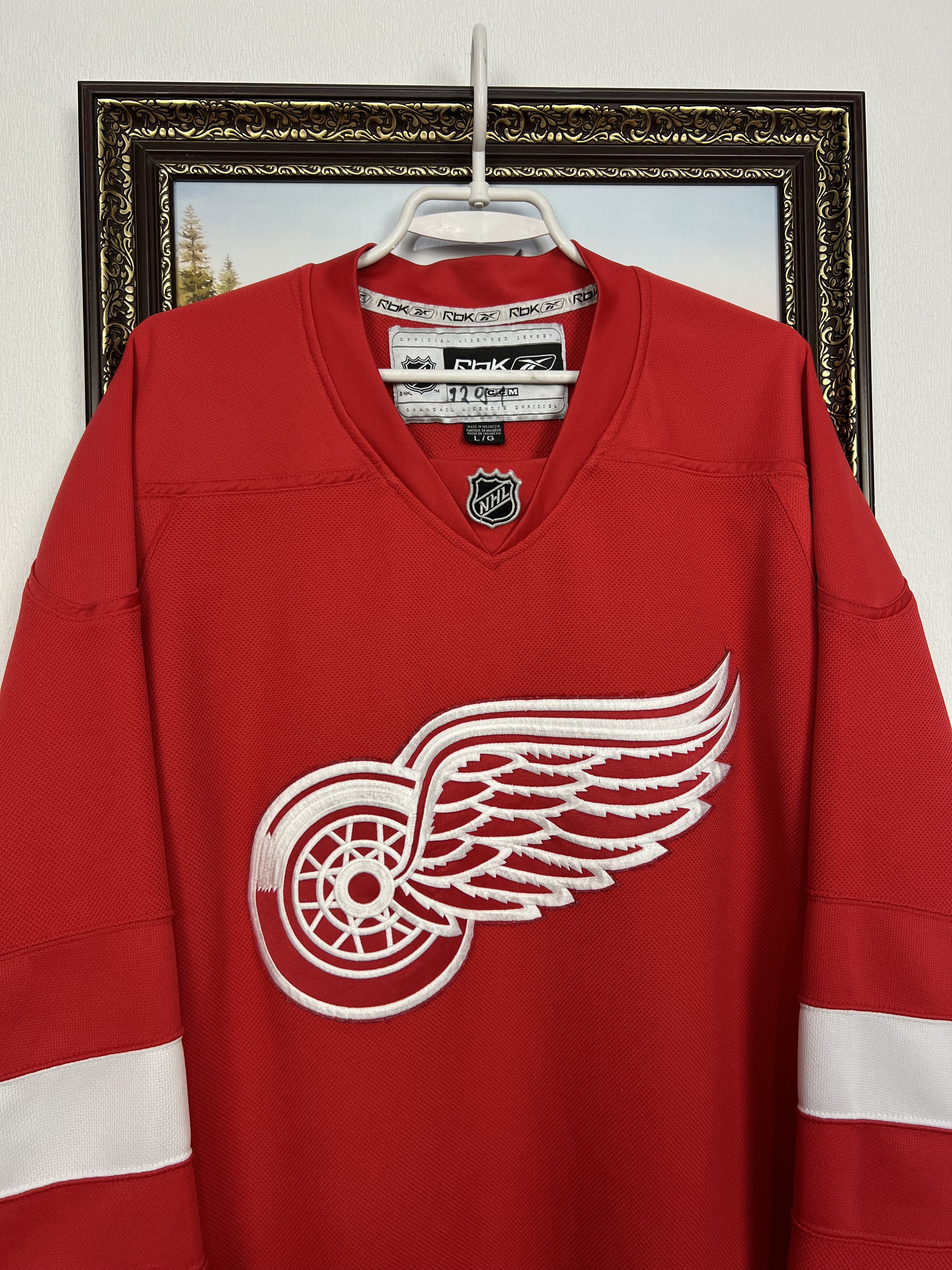 Reebok Vintage Reebok Detroit Red Wings Ice Hocket NHL Jersey Rare Size US L / EU 52-54 / 3 - 2 Thumbnail