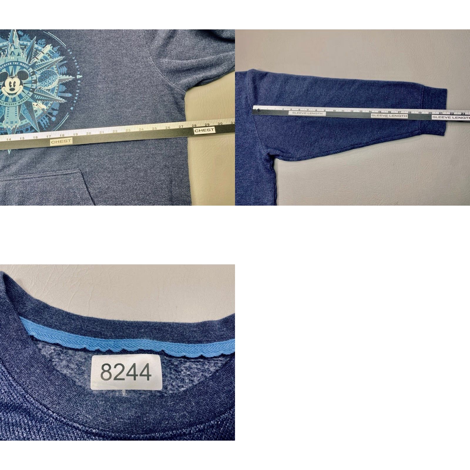 Disney Disney World Blue Discover the Magic Sweatshirt Mens XXL Compass Mickey Mouse Size US XXL / EU 58 / 5 - 8 Thumbnail