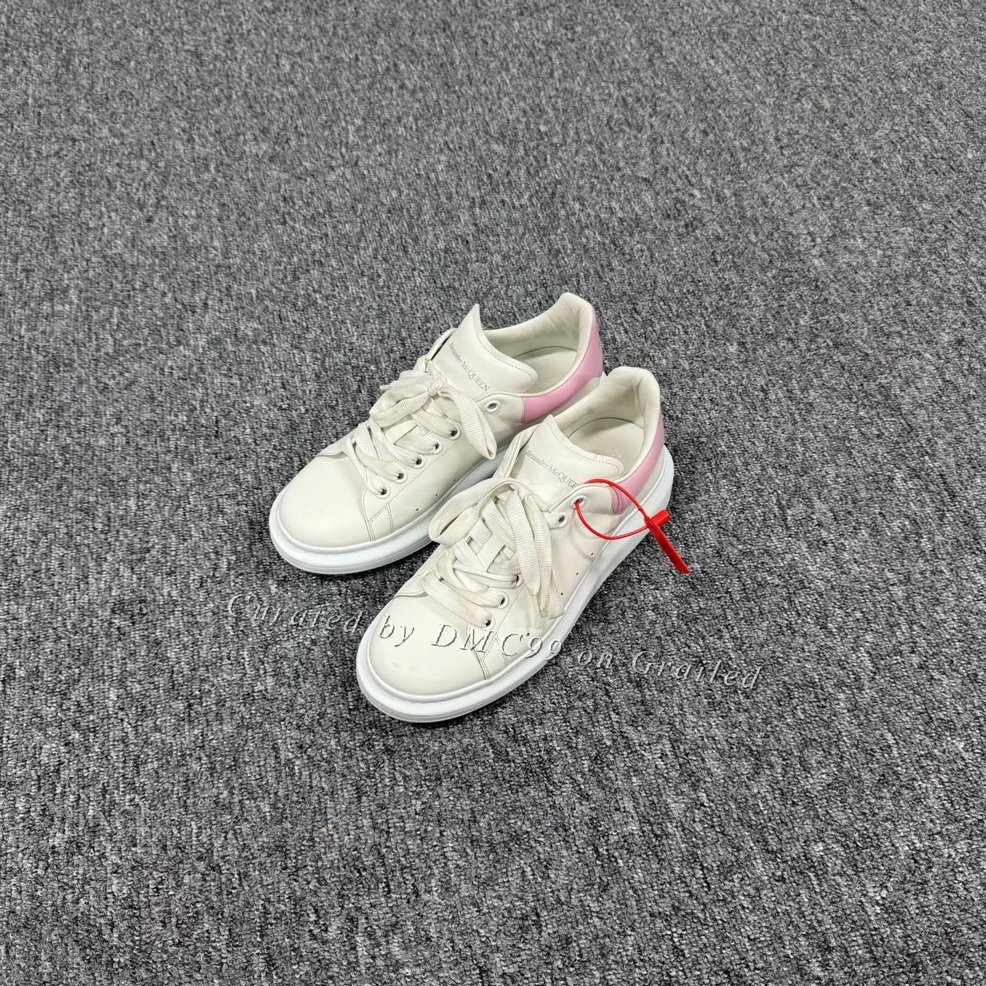 Alexander McQueen McQueen White Sneakers Pink Heel Size 42 Size US 9 / EU 42 - 1 Thumbnail