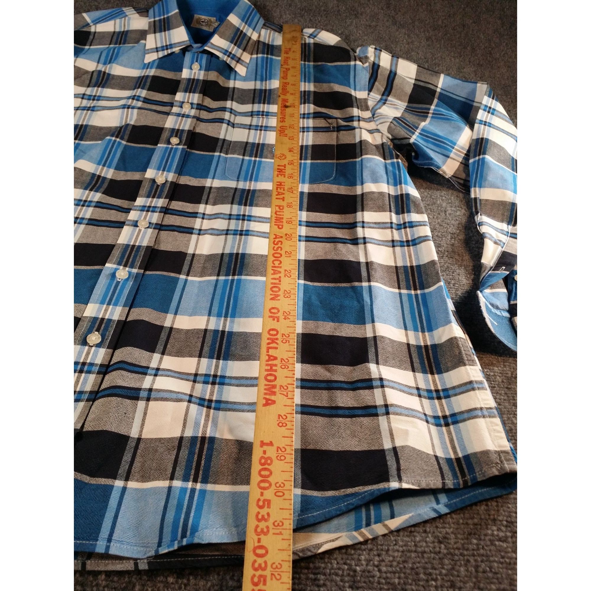CINCH Cinch Button Up Shirt Men Sz XL Blue Black Plaid Long Sleeve Size US XL / EU 56 / 4 - 3 Thumbnail