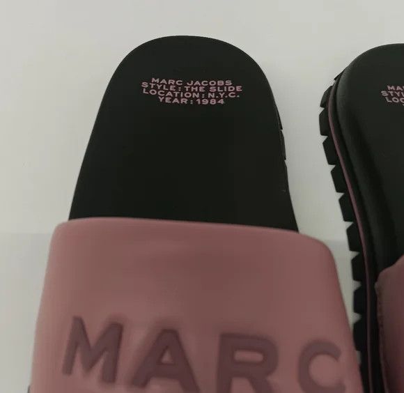 Marc Jacobs Leather The Slide In Lilas Purple - EU36