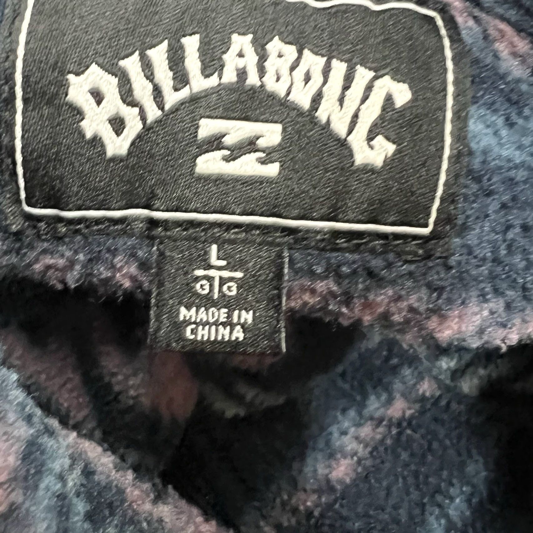 Billabong Billabong Geometric Print Pullover Fleece Sweatshirt Mens L Blue Aztec Pattern Size US L / EU 52-54 / 3 - 7 Thumbnail