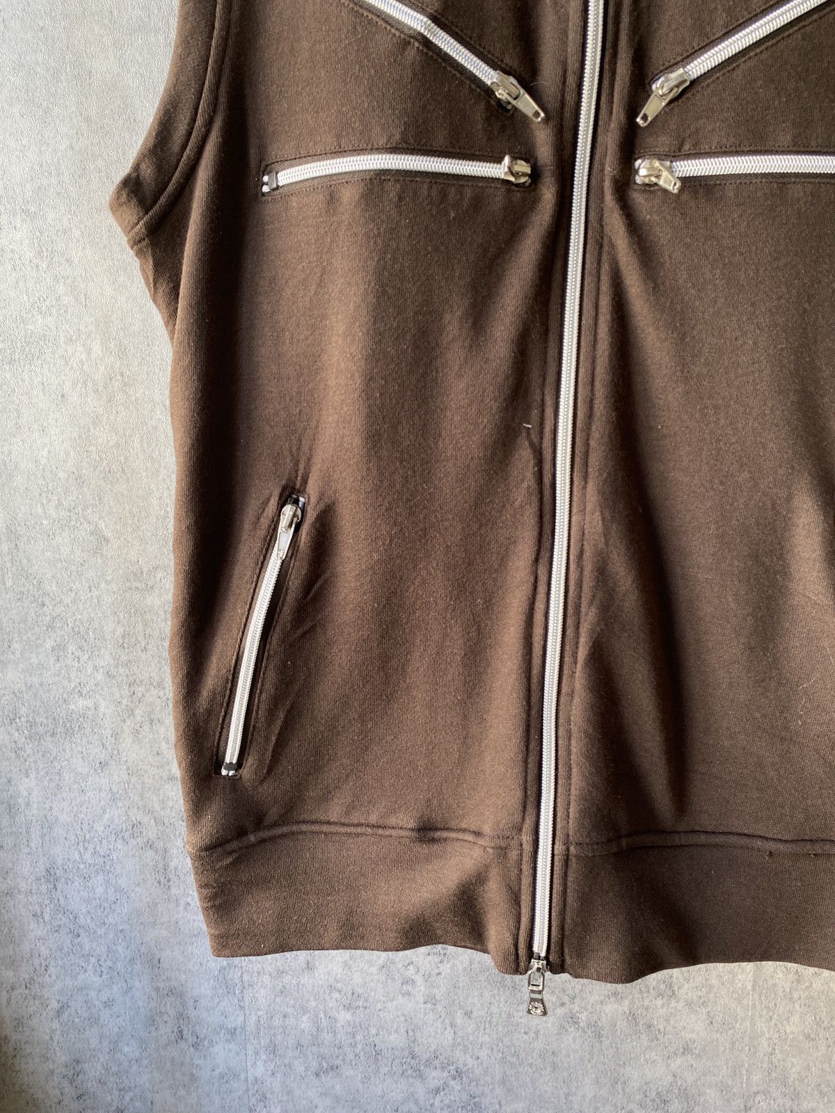 semanticdesign Semantic Design Multi Zipper Sleeveless Hoodie Full Zip Size US M / EU 48-50 / 2 - 6 Thumbnail