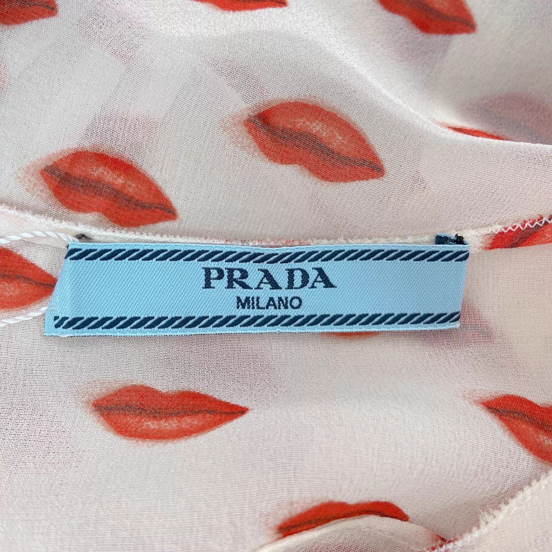 Prada PRADA Used Sleeveless Silk Top Women's 38 Size XS / US 0-2 / IT 36-38 - 6 Thumbnail