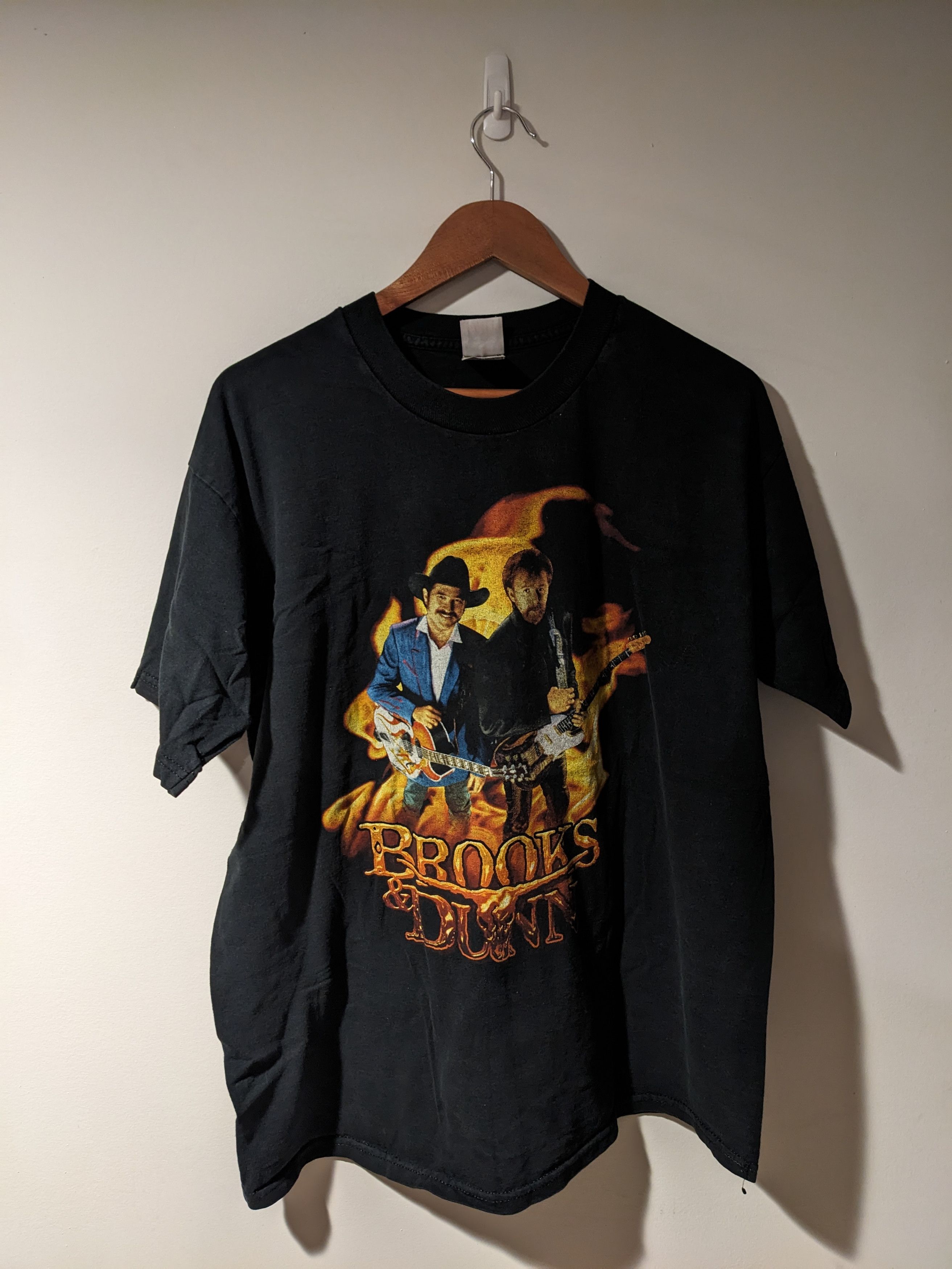 Band Tees × Vintage Vintage 90s Brooks & Dunn Country Tour Music Band T-Shirt Size US XL / EU 56 / 4 - 1 Thumbnail