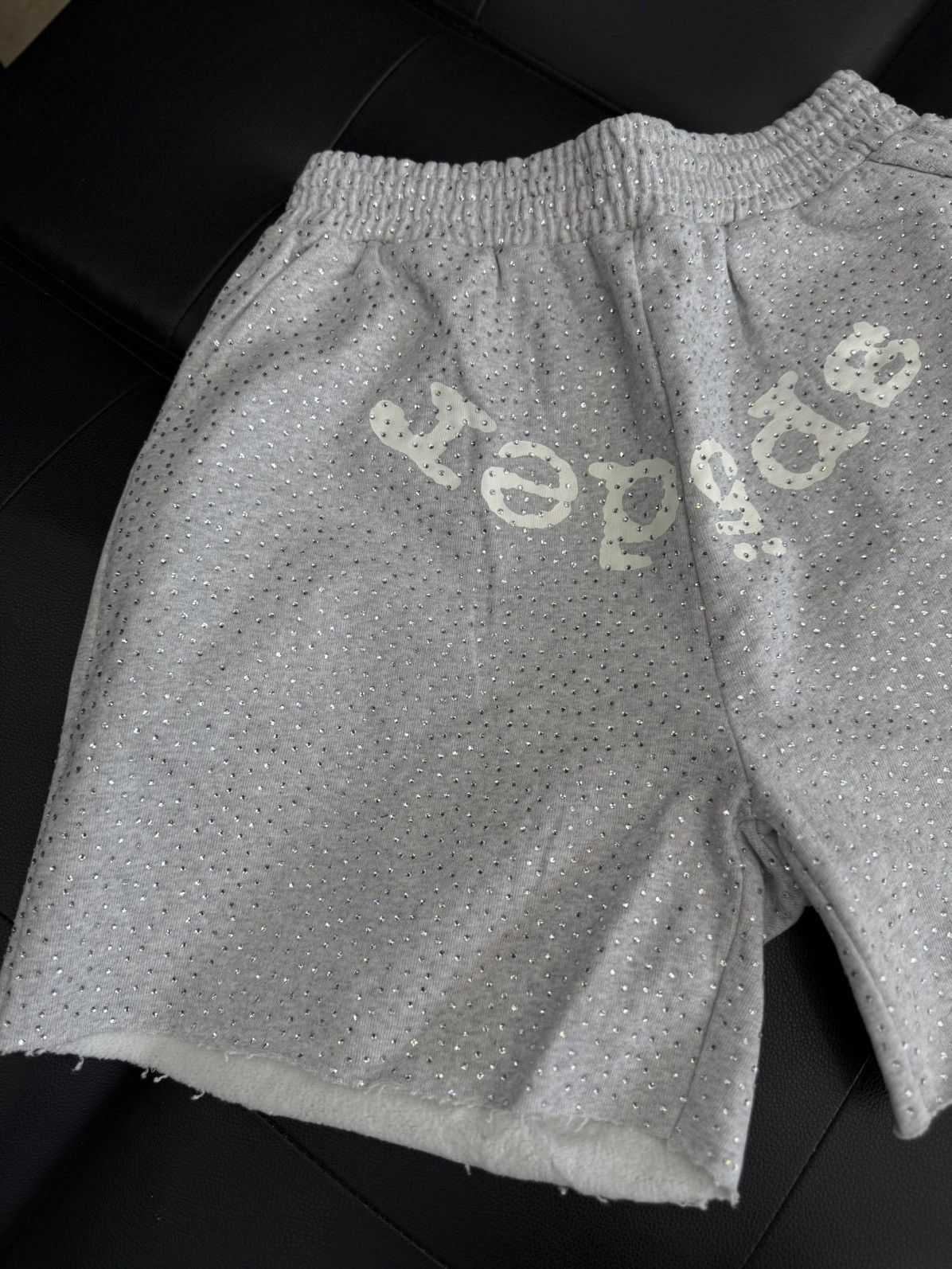 Sp5der Sp5der VVS Rhinestone Cotton Shorts Size (Small) NEW Size US 29 - 6 Thumbnail