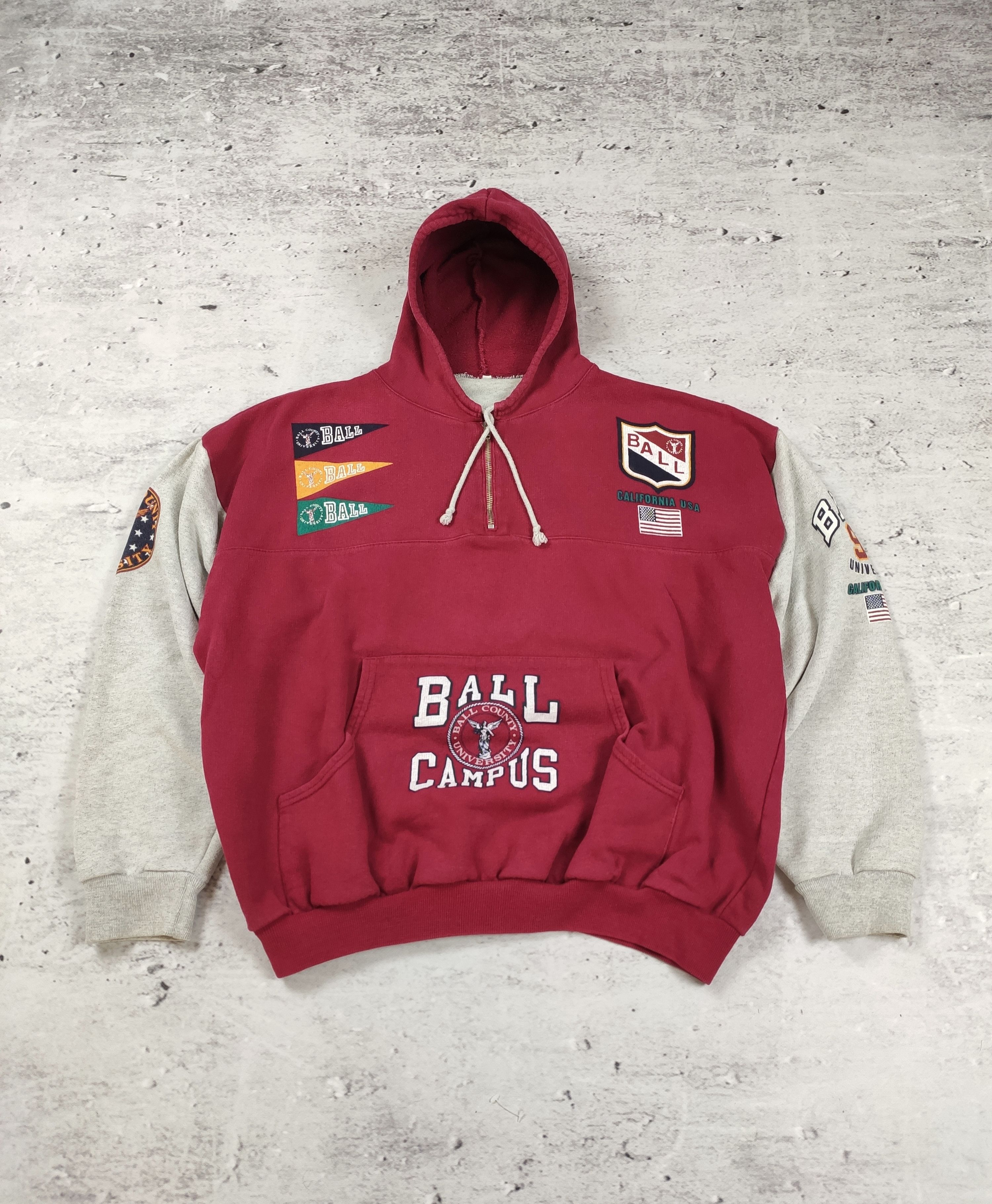 Vintage Vintage Ball Campus Usa College hoode 90s boxy Size US M / EU 48-50 / 2 - 1 Thumbnail