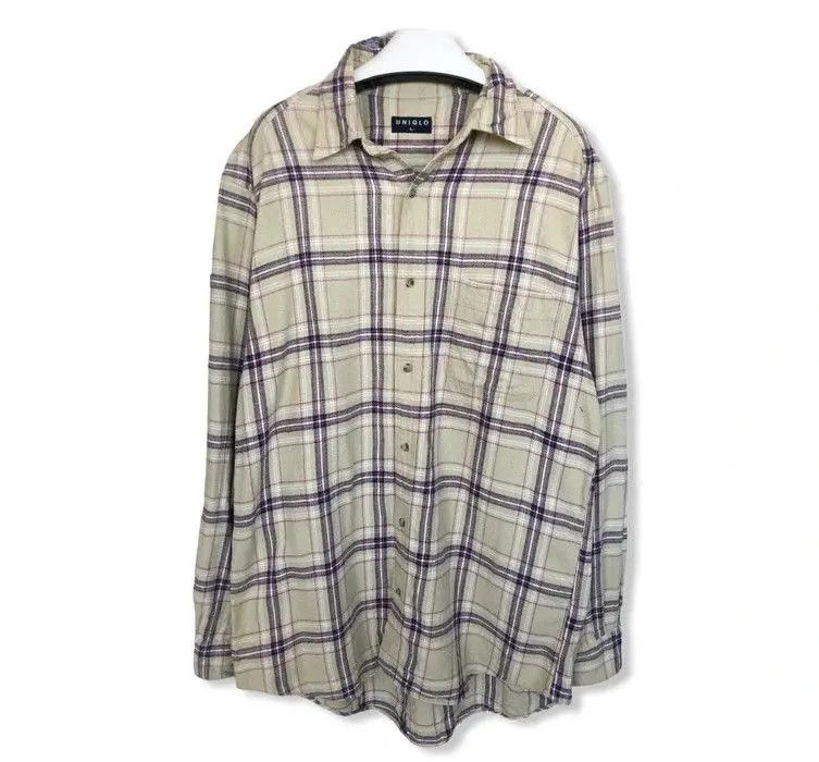 Flannel × Japanese Brand Japanese Brand Uniqlo Plaid Tartan Flannel Shirt 👕 Size US L / EU 52-54 / 3 - 1 Thumbnail