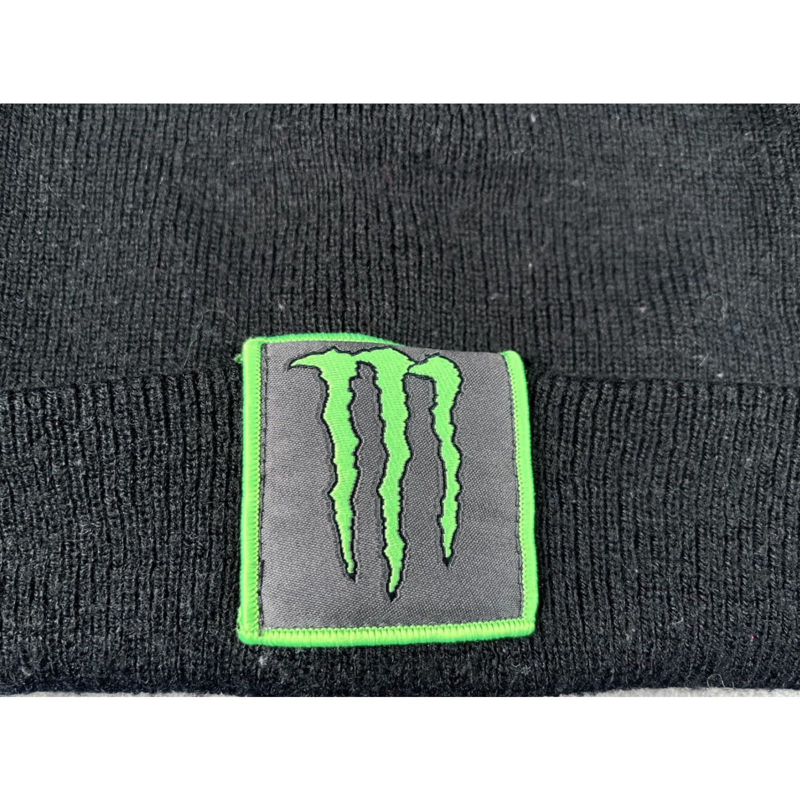 Vintage Monster Energy Hat Beanie Mens One Size Black Knit Logo Stretch Winter Sports Size ONE SIZE - 2 Thumbnail