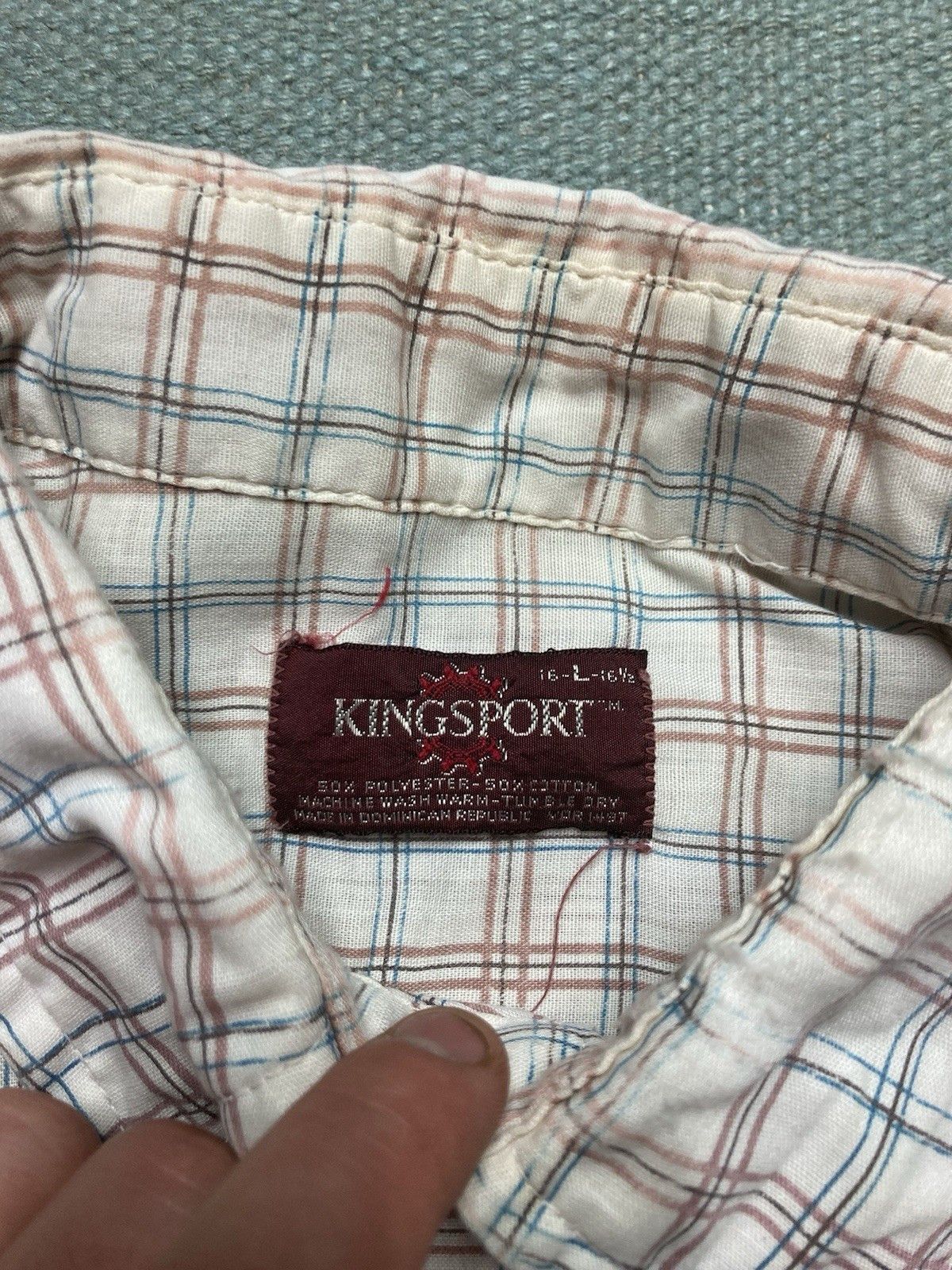 Vintage Vintage 70s button shirt Kingsport plaid lightweight large Size US L / EU 52-54 / 3 - 10 Thumbnail