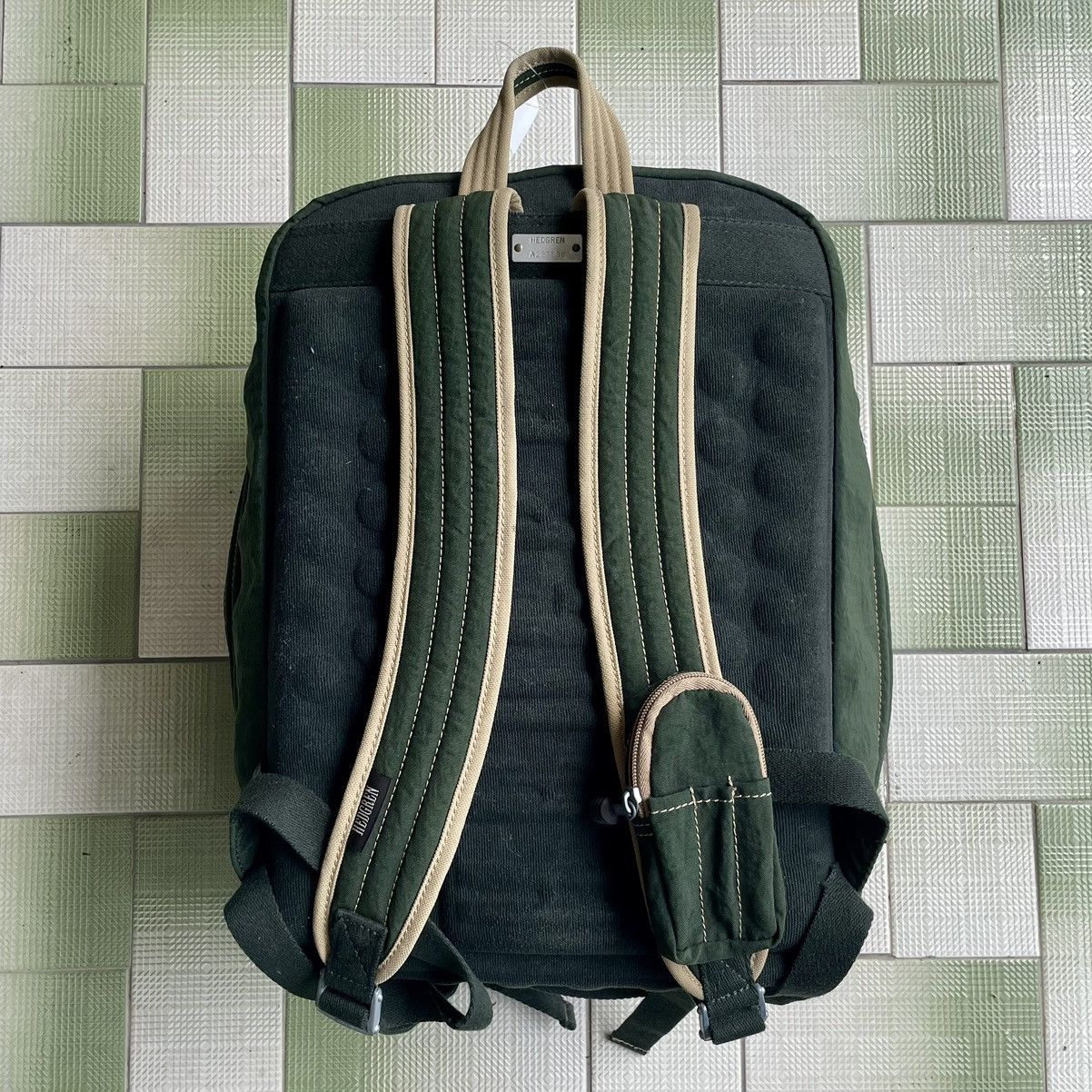 Japanese Brand ❗️ RARE GREEN ARMY HEDGREN BY XAVIER KEGELS BACKPACK Size ONE SIZE - 5 Thumbnail