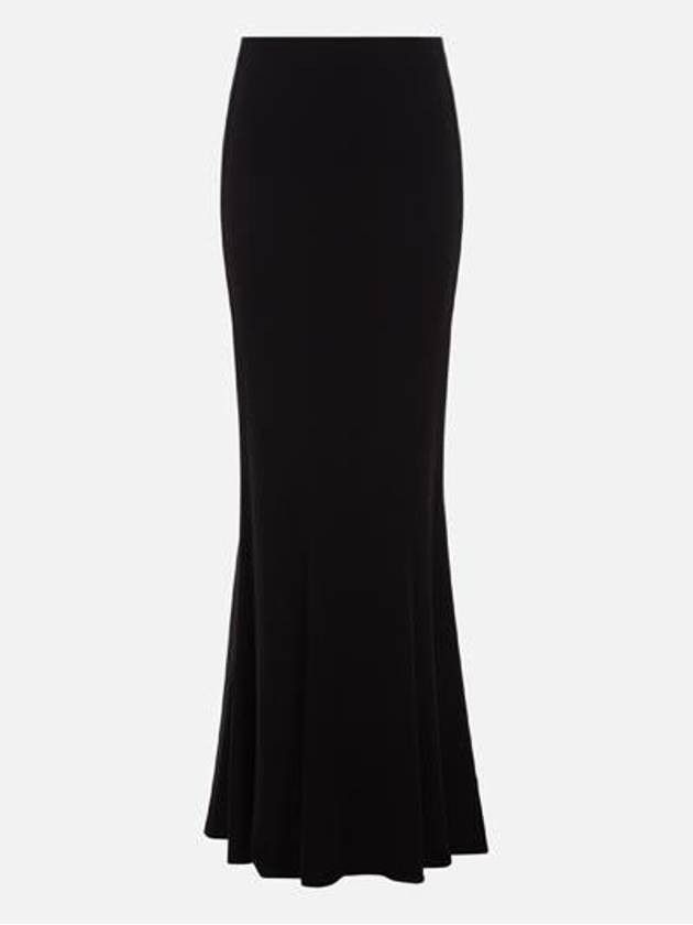 Saint Laurent Paris o1s1wg111024 Long Skirt In Crepe Jersey in Black Size 26" / US 2 / IT 38 - 1 Thumbnail