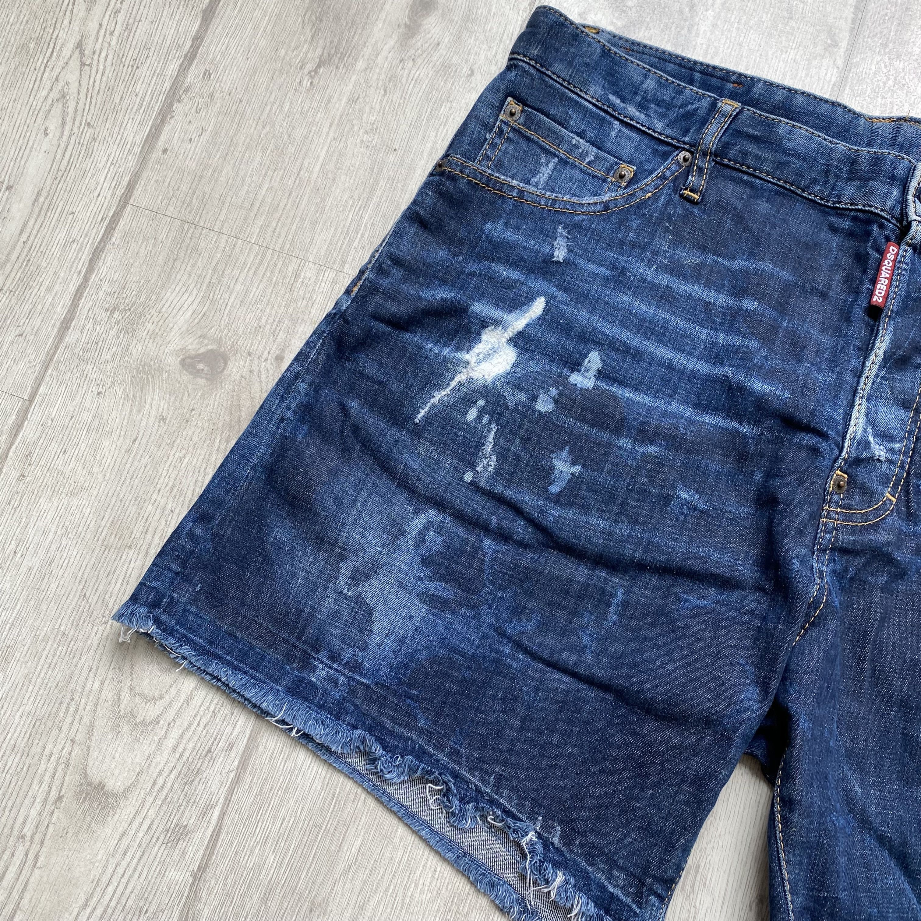 Dsquared2 🔥 Luxury Dsquared Denim Short Distressed jeans Size US 38 / EU 54 - 4 Thumbnail