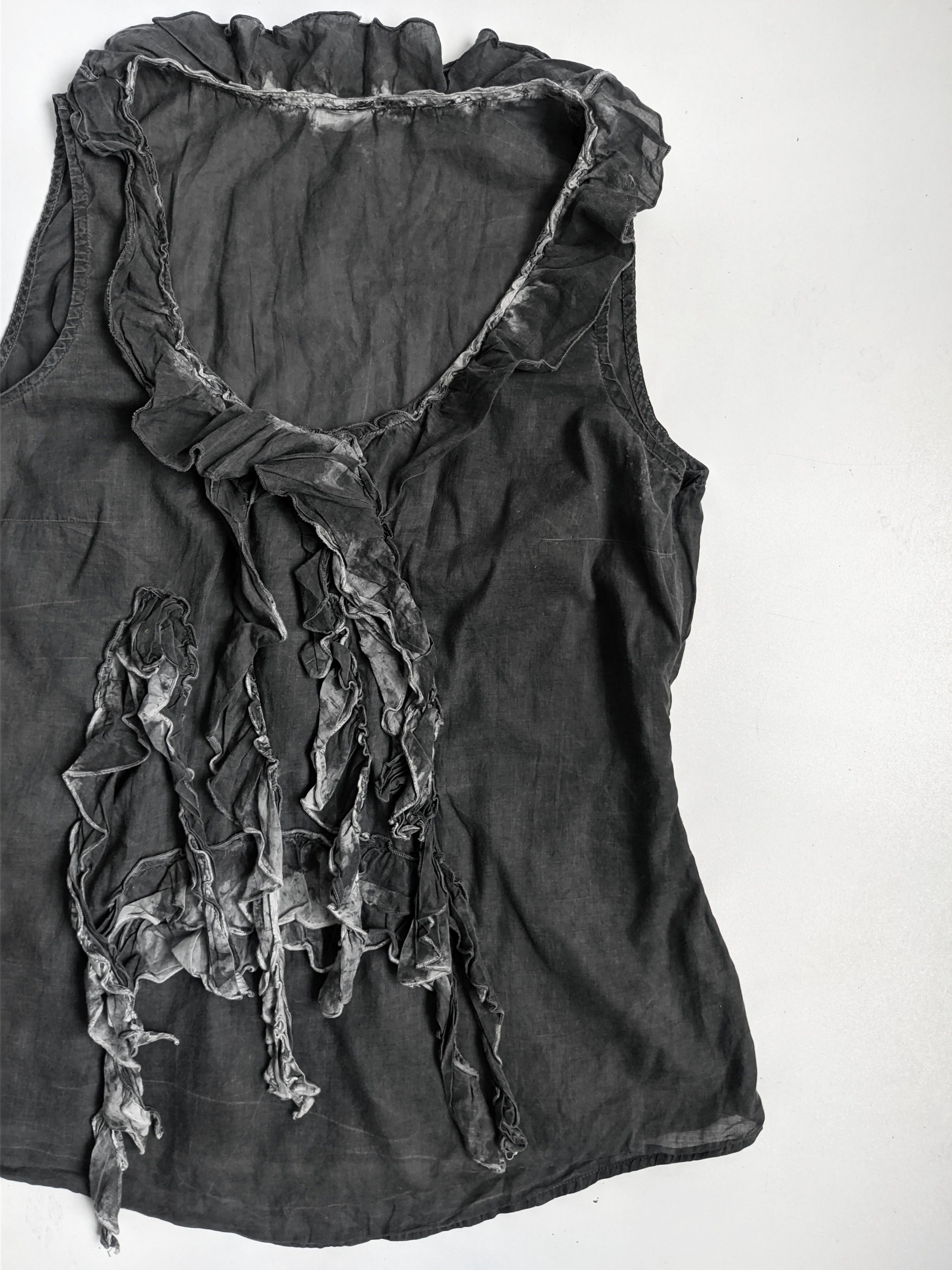 Vintage Vintage tank top gothtic y2k gray Size M / US 6-8 / IT 42-44 - 3 Thumbnail