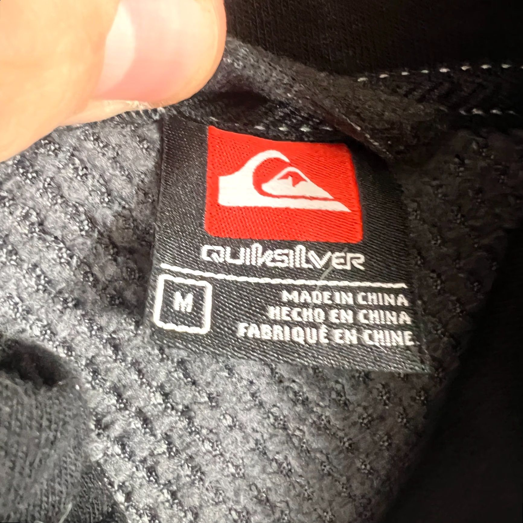 Quiksilver Quicksilver Hoodie Mens M Black Striped Button Jacket Shacket 4 Pocket Multicolor Fleece Sweatshirt Pockets Size US M / EU 48-50 / 2 - 4 Thumbnail