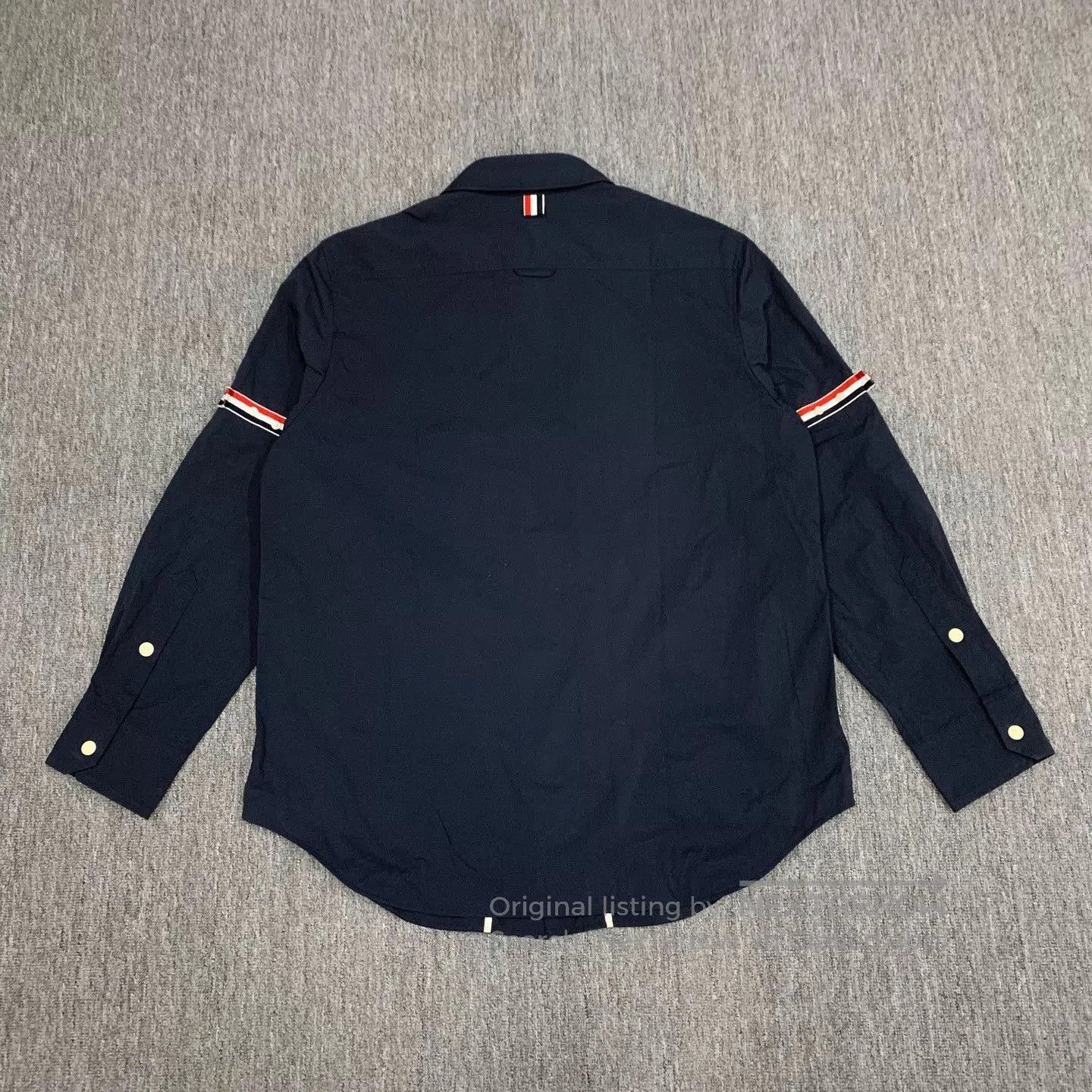 Thom Browne Blue Long Sleeve Button. Size US XL / EU 56 / 4 - 2 Thumbnail