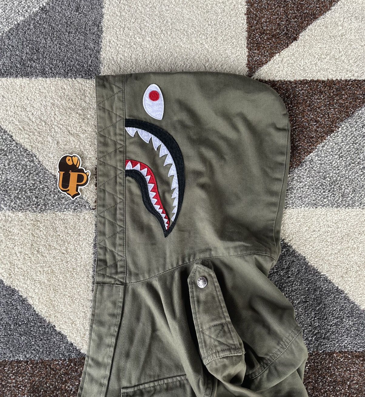 Bape Bape Military Shark Parachute Jacket Size US XL / EU 56 / 4 - 11 Thumbnail