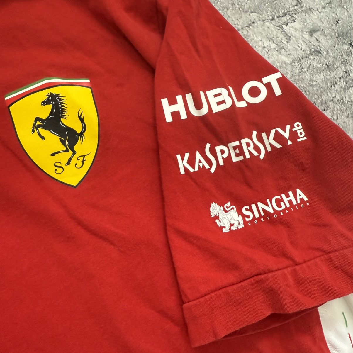 Puma Puma Ferrari Polo Shirt team Raikkonen NOT FOR SALE 2018 Size US L / EU 52-54 / 3 - 8 Thumbnail